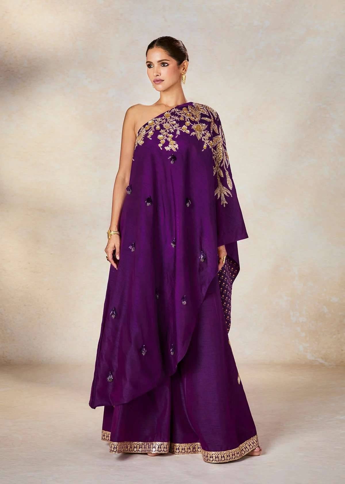 Jamun One-Shoulder Set Image - 5