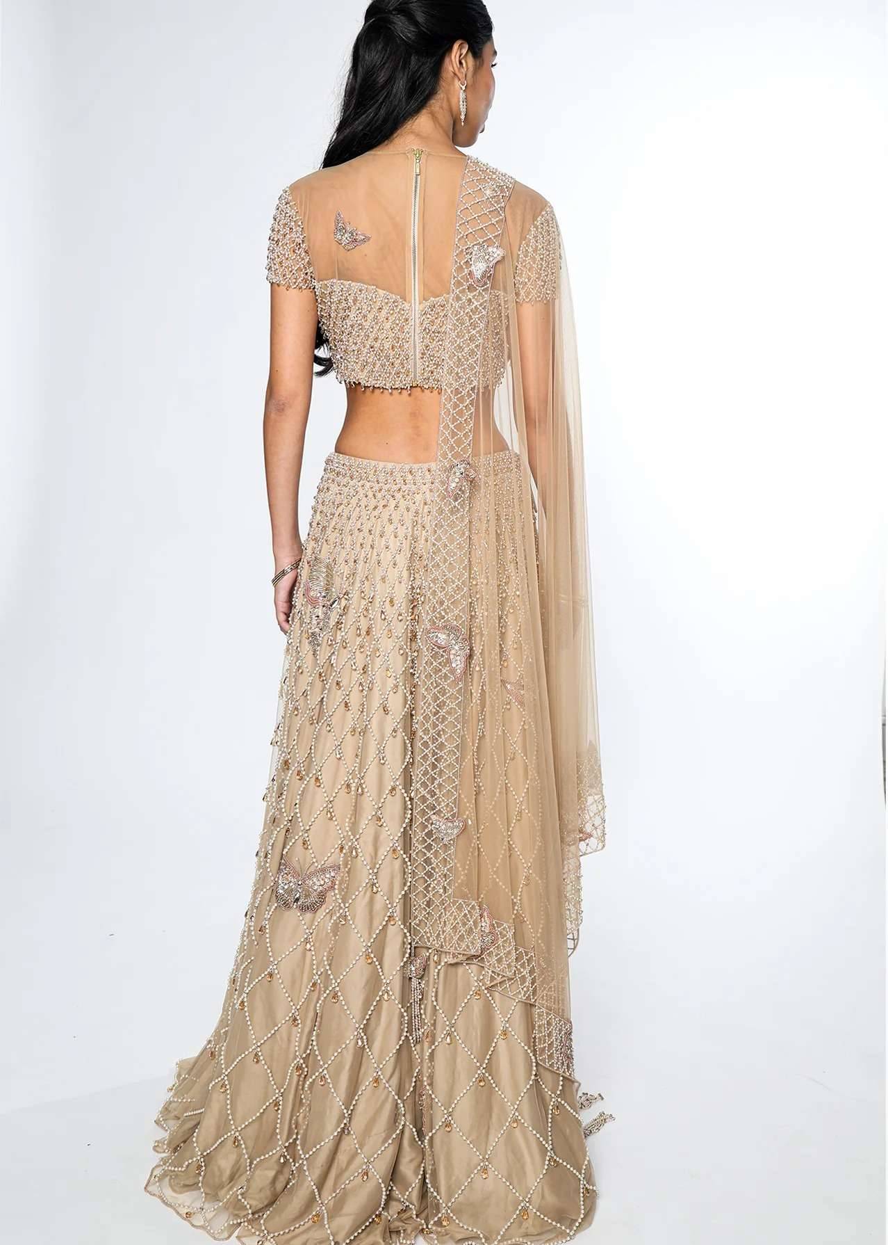 Lyra Pearl Butterfly Lehenga Image - 1