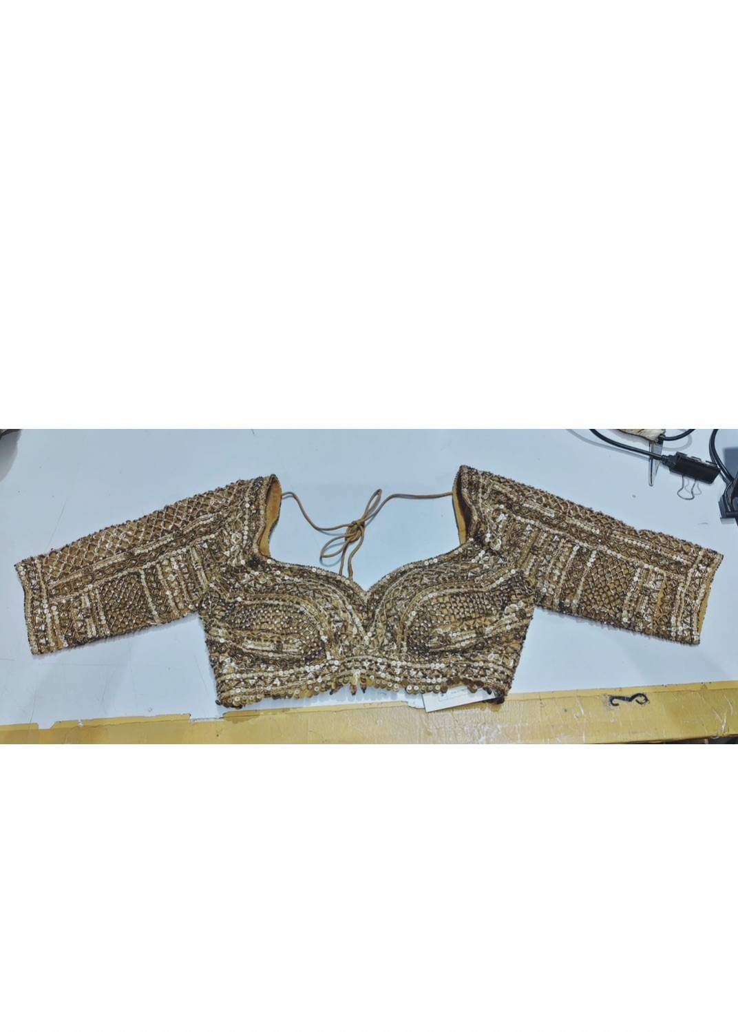 Bronze Embellished Lehenga Image - 3