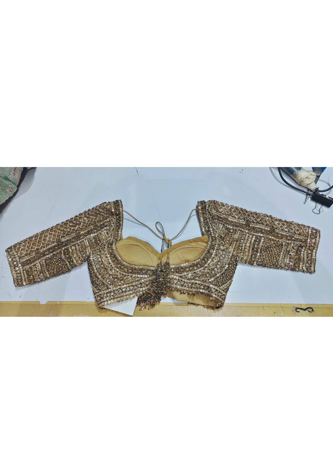 Bronze Embellished Lehenga Image - 4