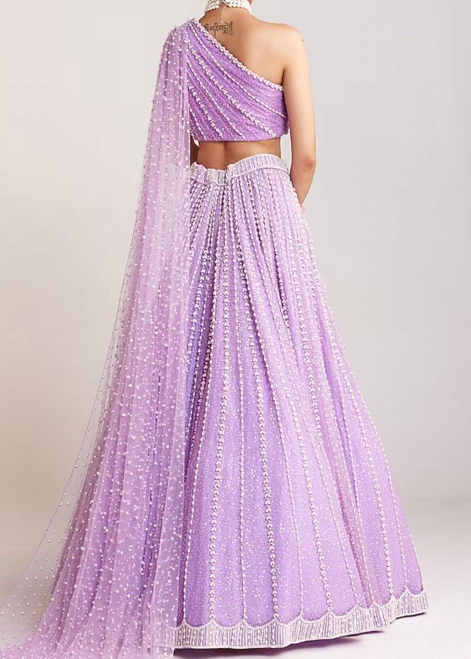 Lilac Pearl Lehenga Image - 2