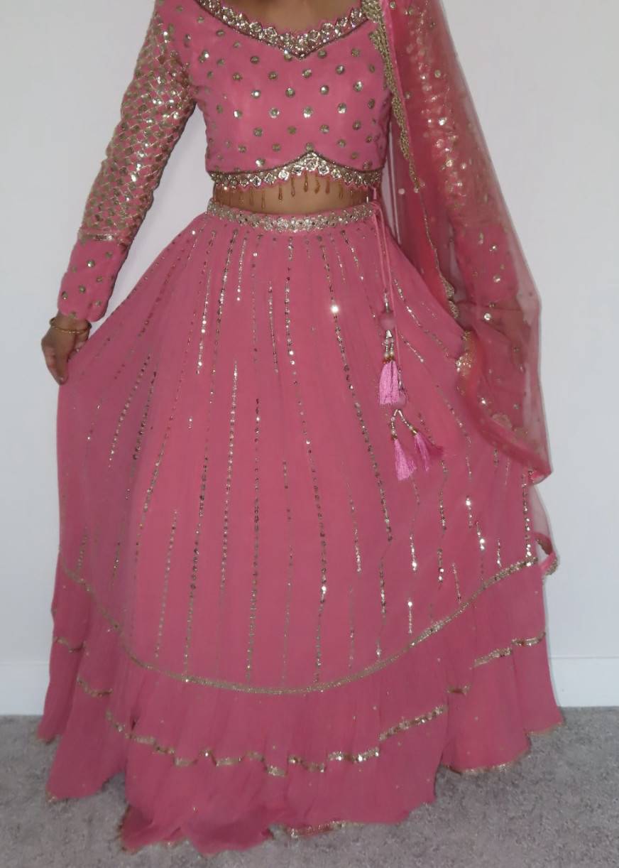 Bubblegum Pink Lehenga  Image - 2