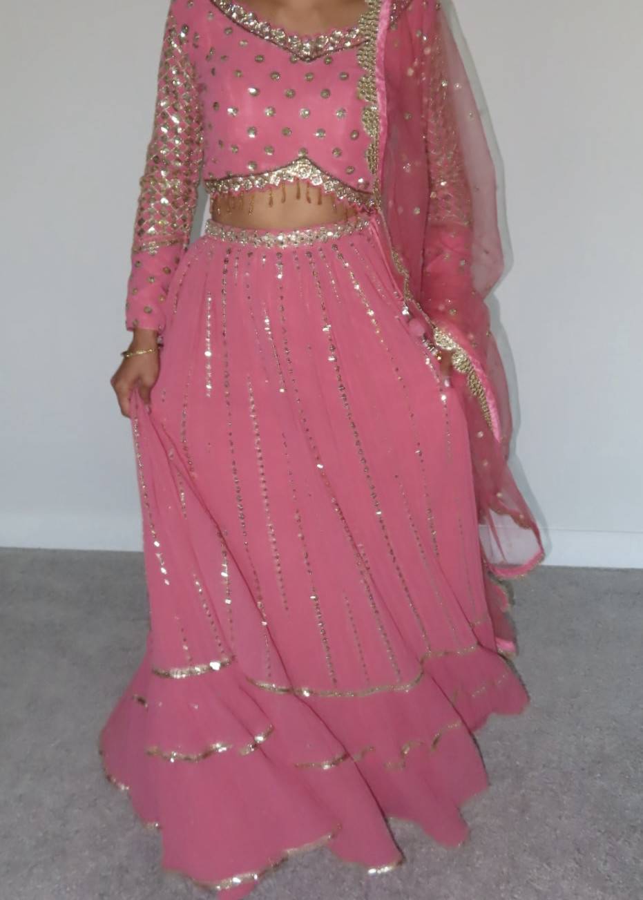 Bubblegum Pink Lehenga  Image - 3