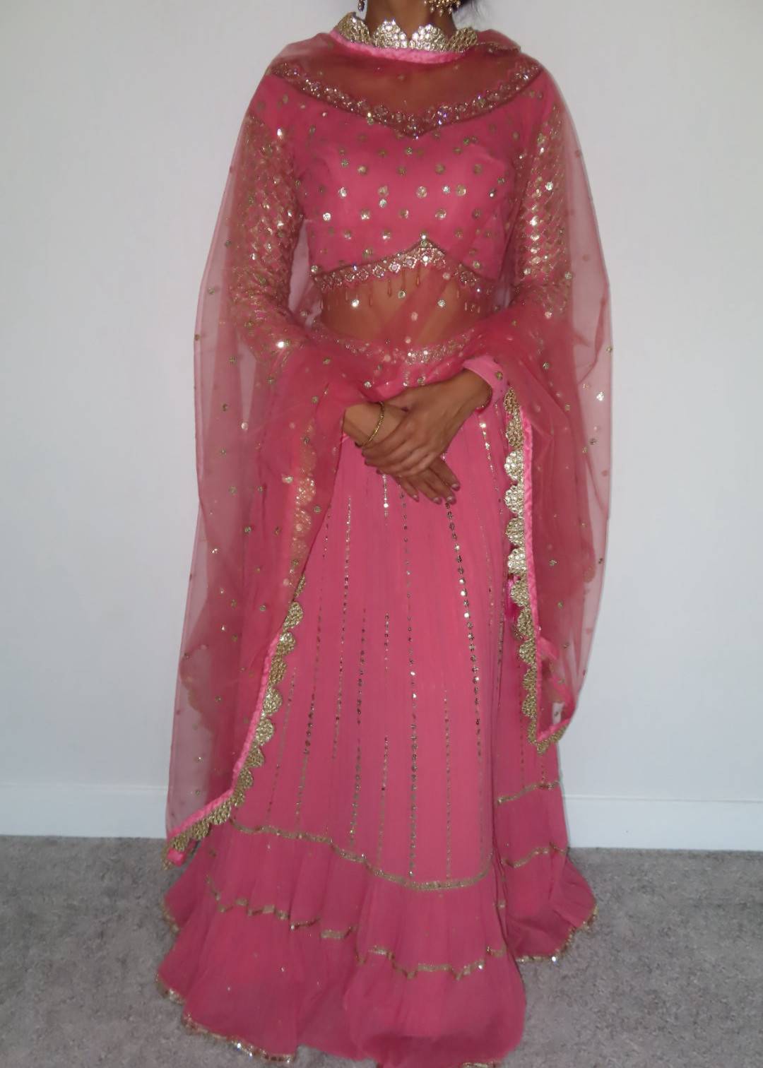 Bubblegum Pink Lehenga  Image - 0