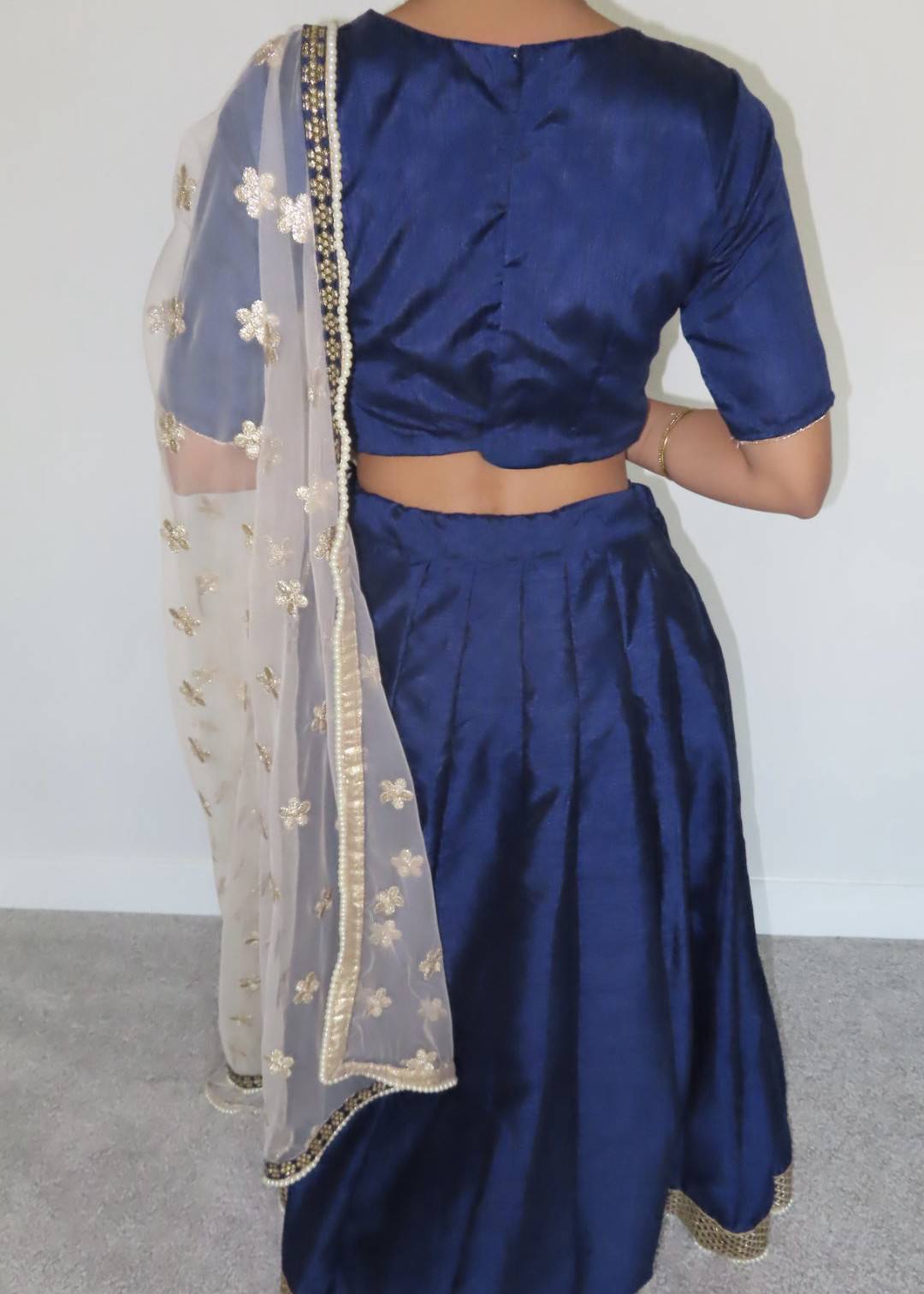 Royal Blue Lehenga Image - 1