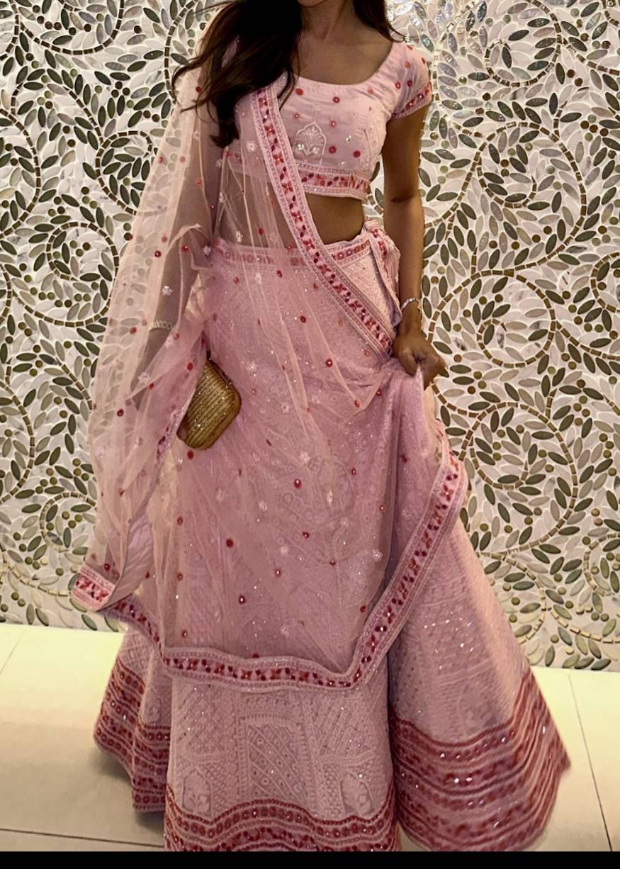 Two-Toned Pink Lehenga Image - 0