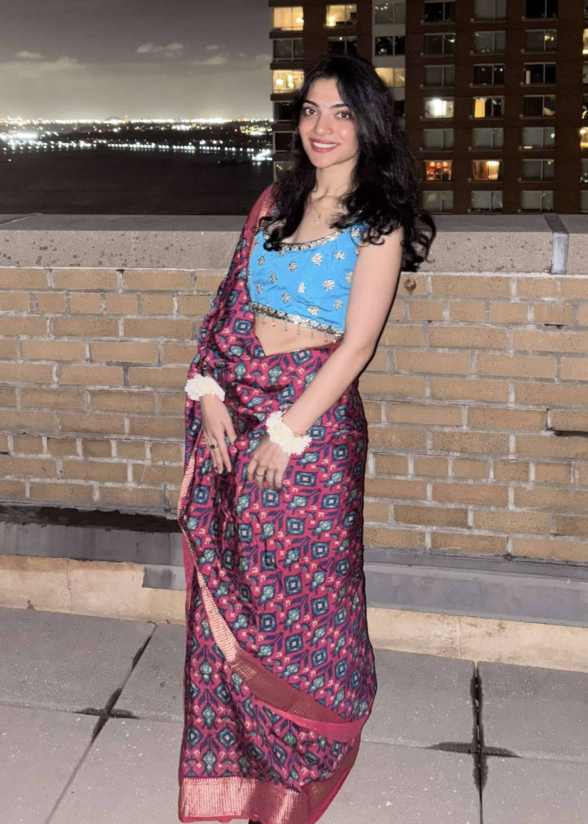 Pink Patola Print Sari Image - 0