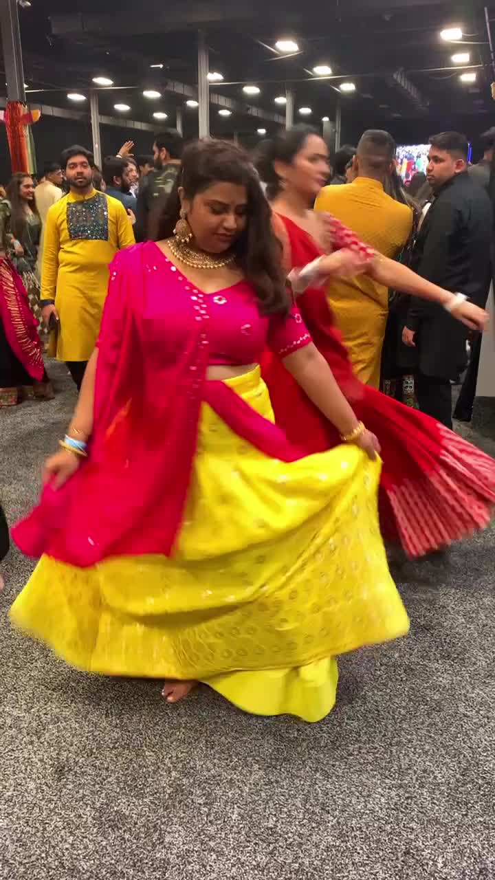 Pink and Yellow Lehenga Image - 2