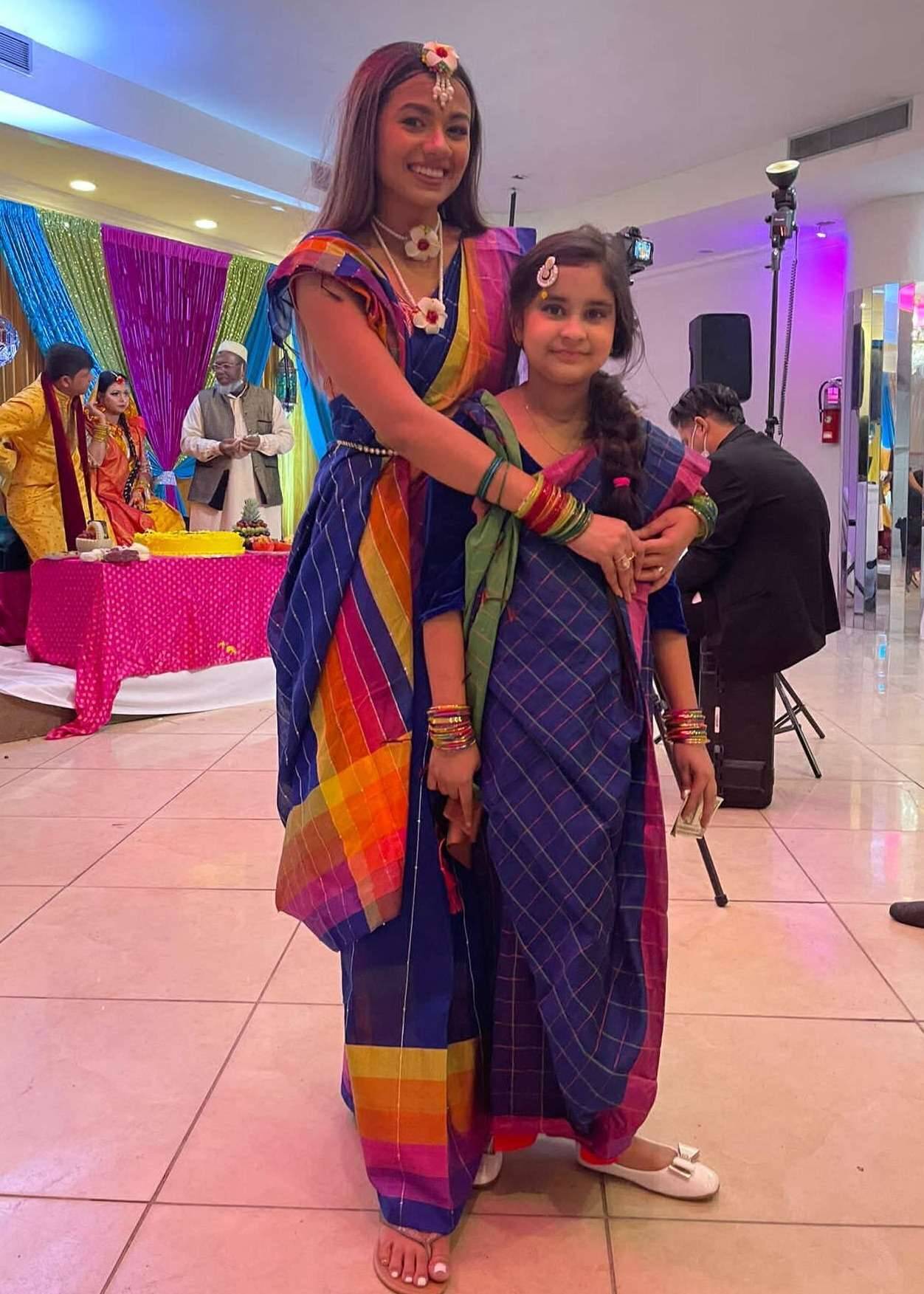 Blue Sari Image - 1