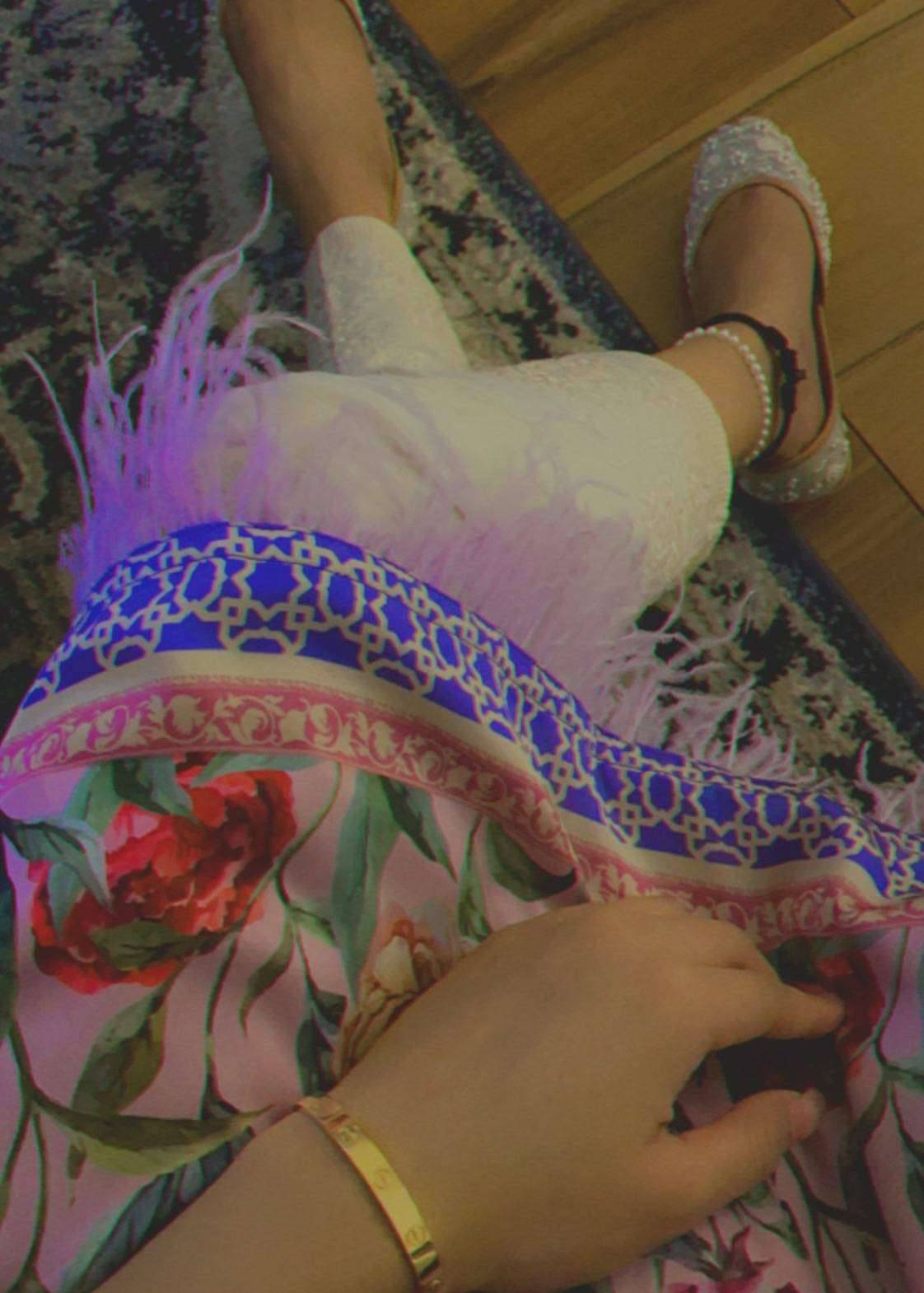Lilac Floral Print Top Image - 2