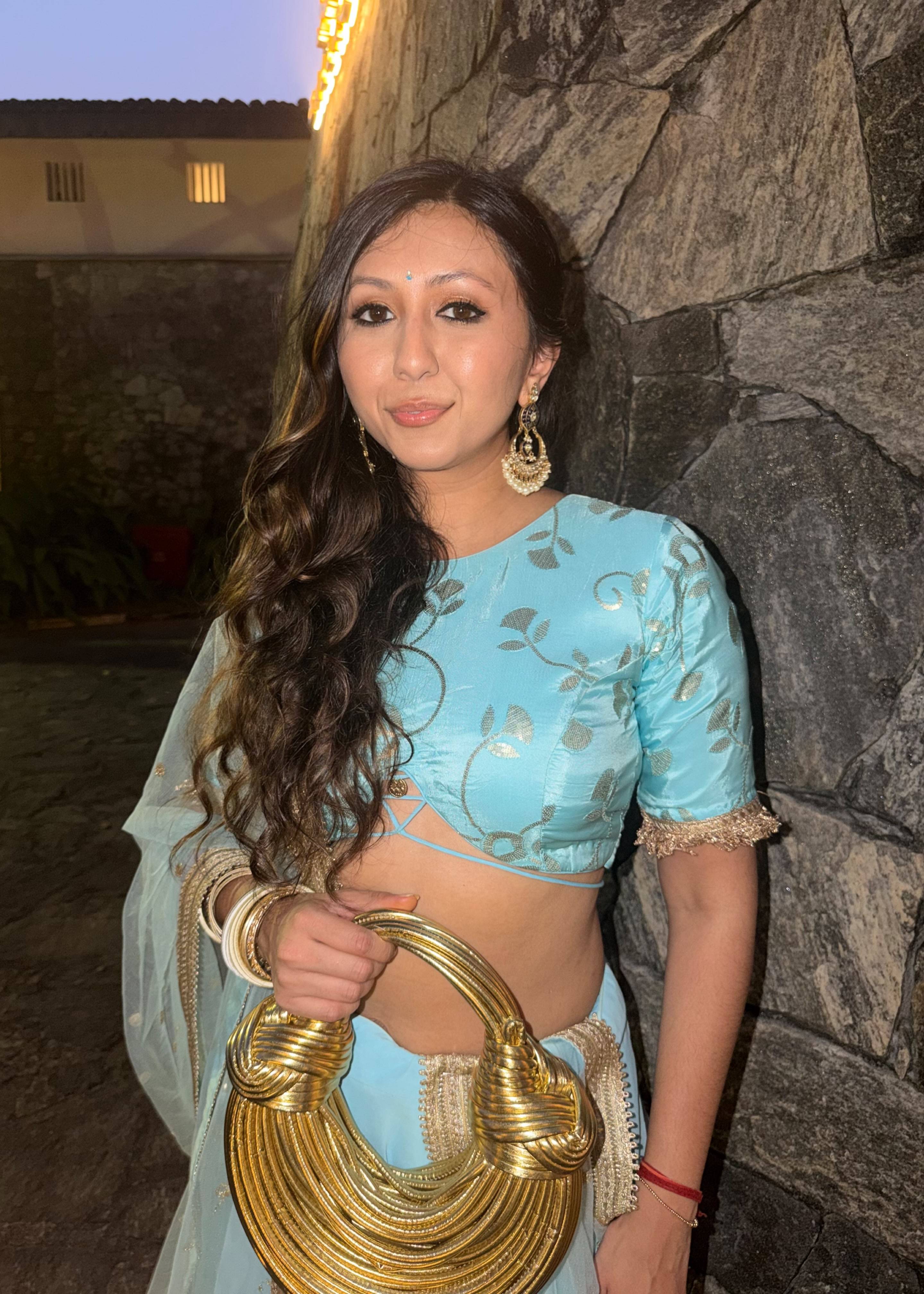 Sky Blue Lehenga Image - 1