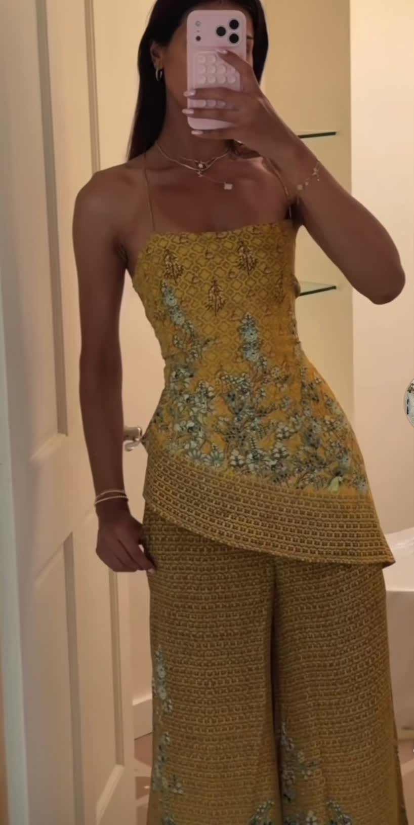 Yellow Acajou Palazzo Set Image - 5
