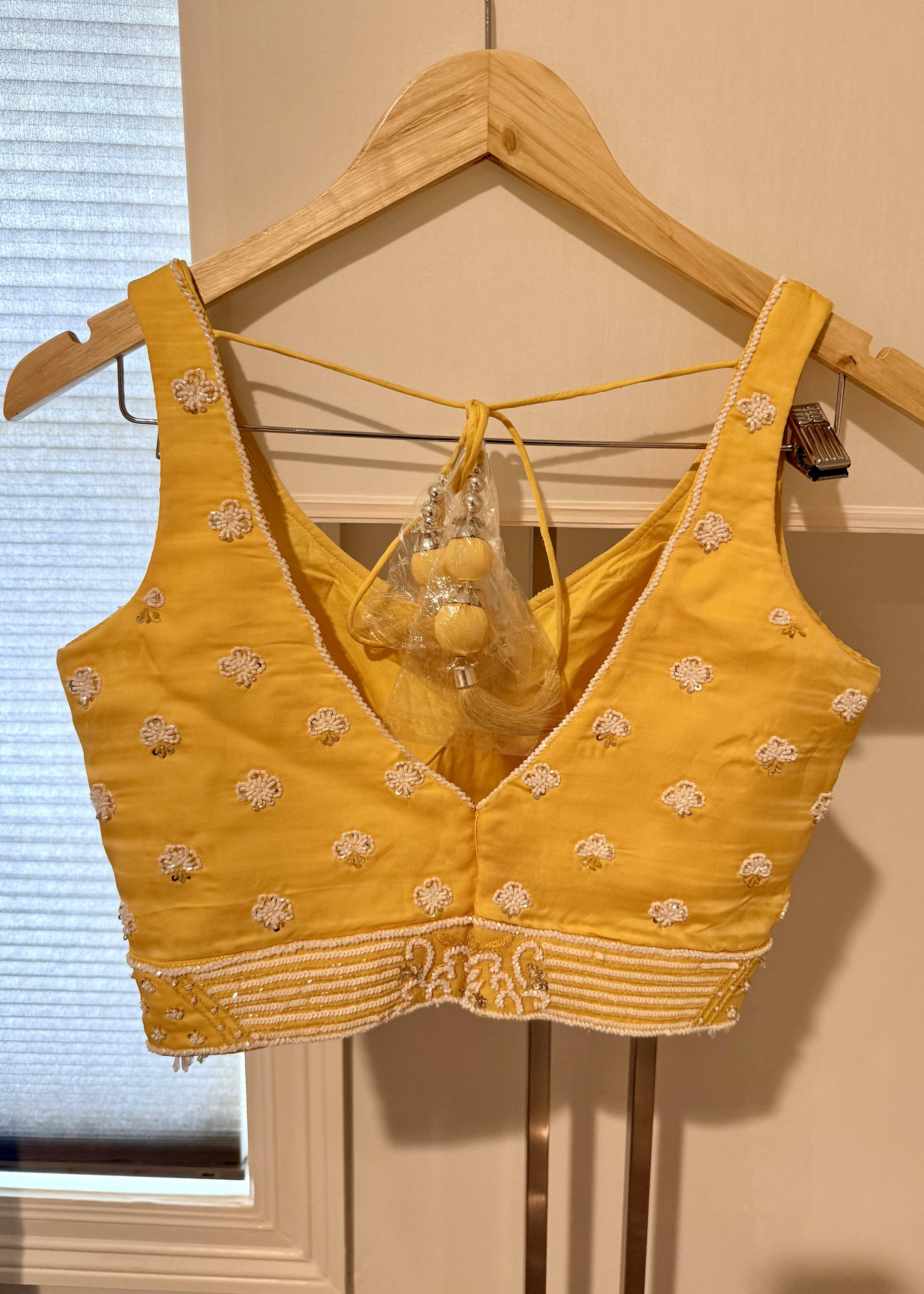 Canary Yellow Sharara Set Image - 5