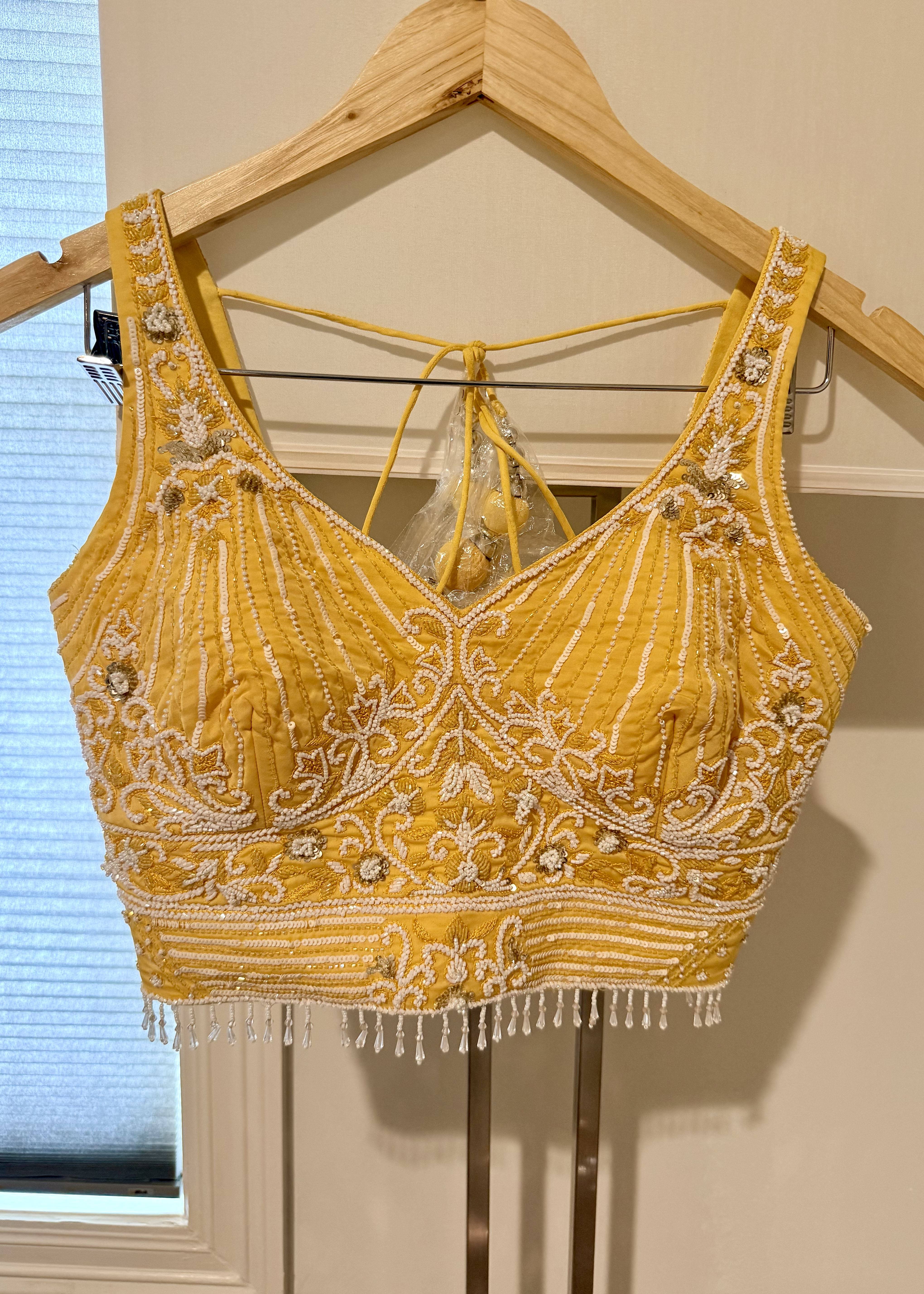 Canary Yellow Sharara Set Image - 1