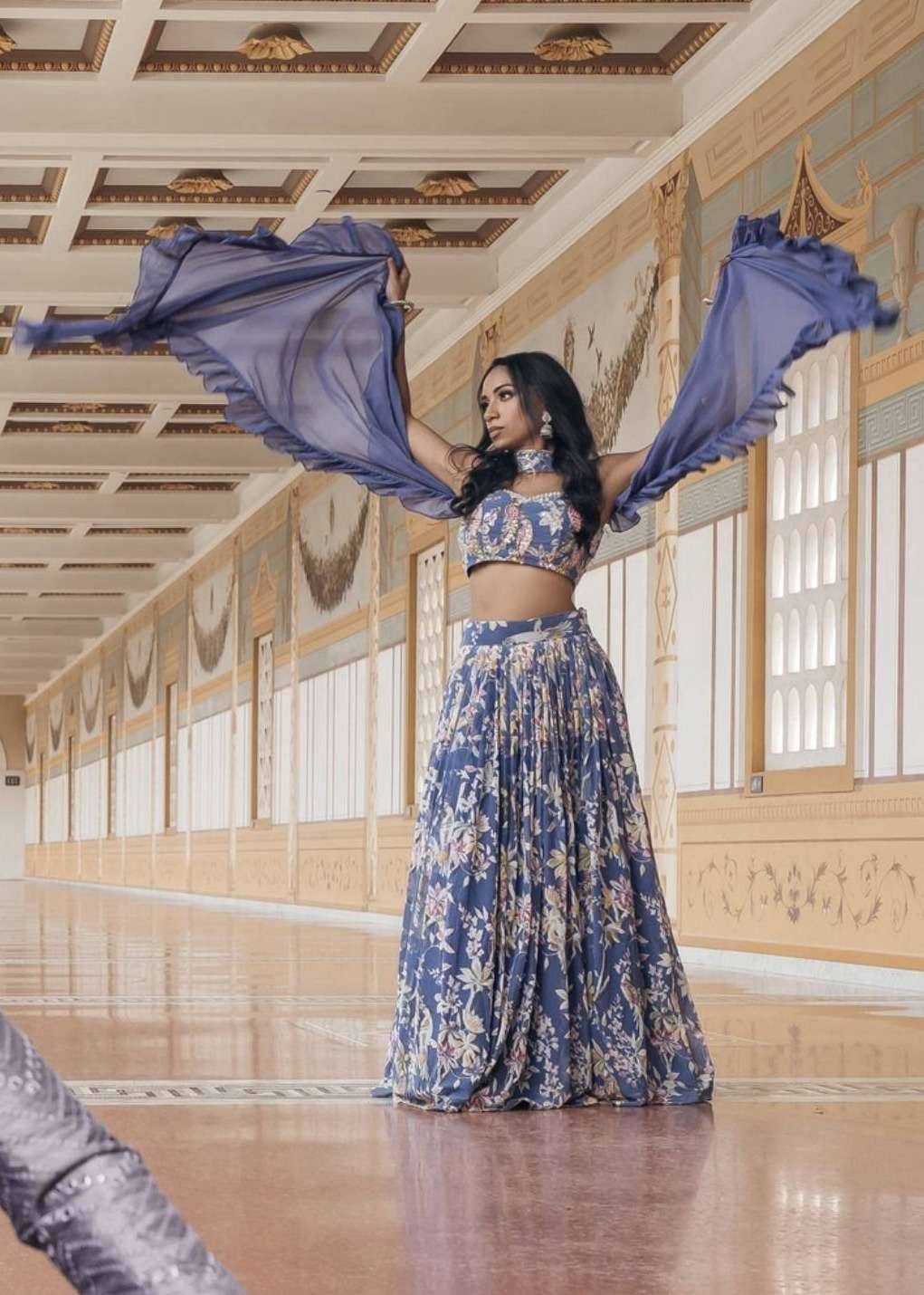 Multicolor Floral Lehenga Image - 1