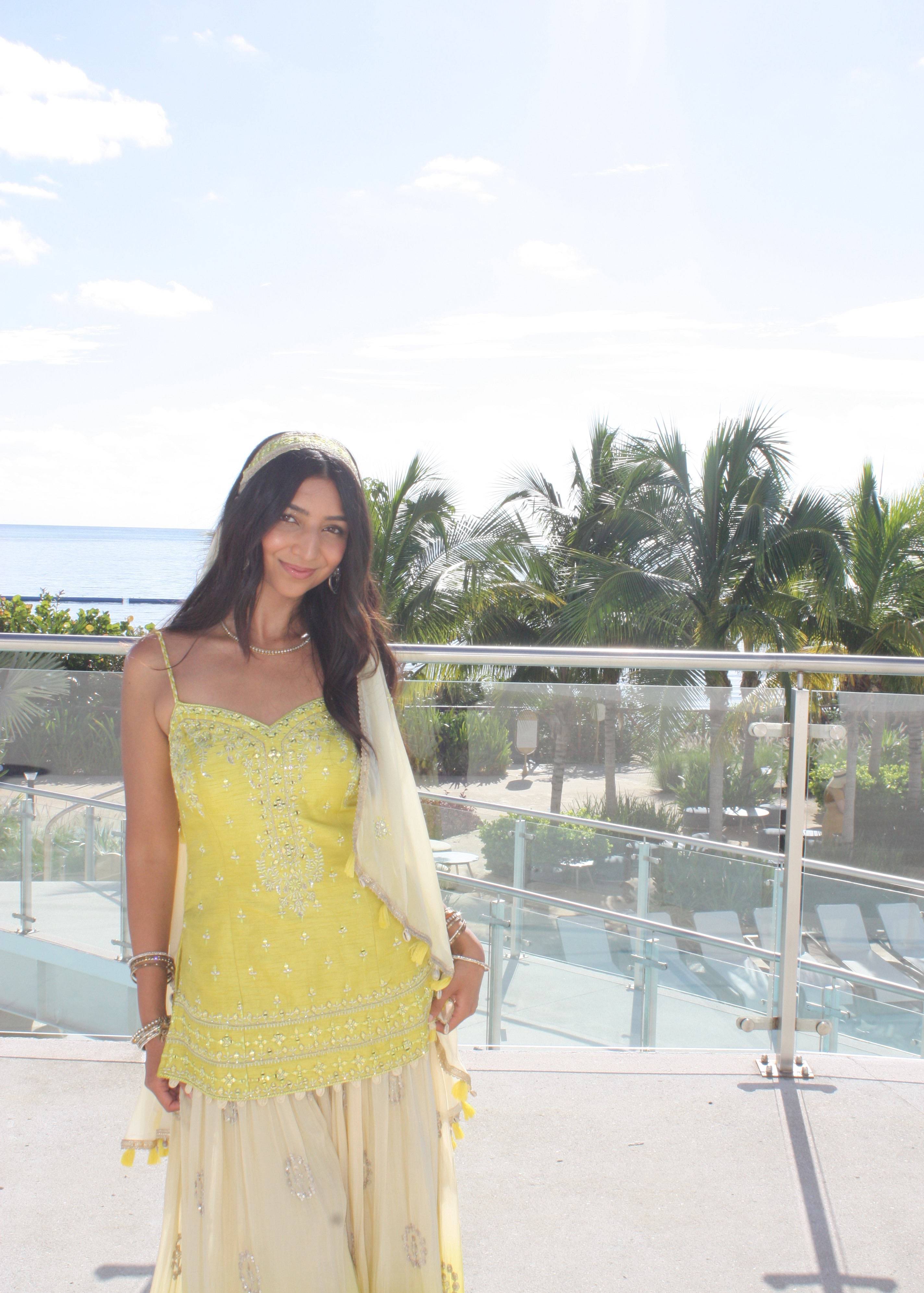 Yellow Ombre Sharara Image - 3