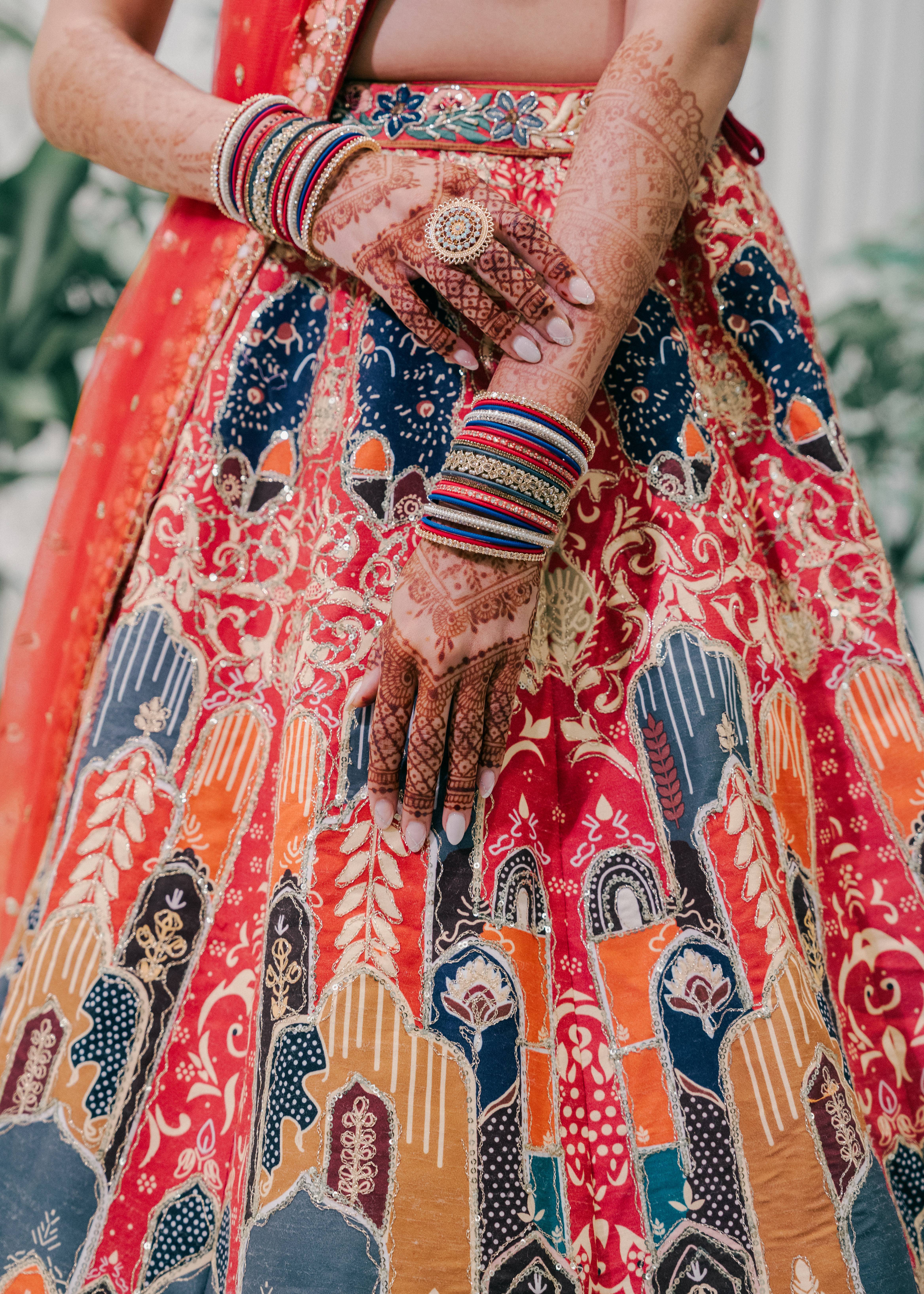 Red Multicolor Lehenga Image - 1