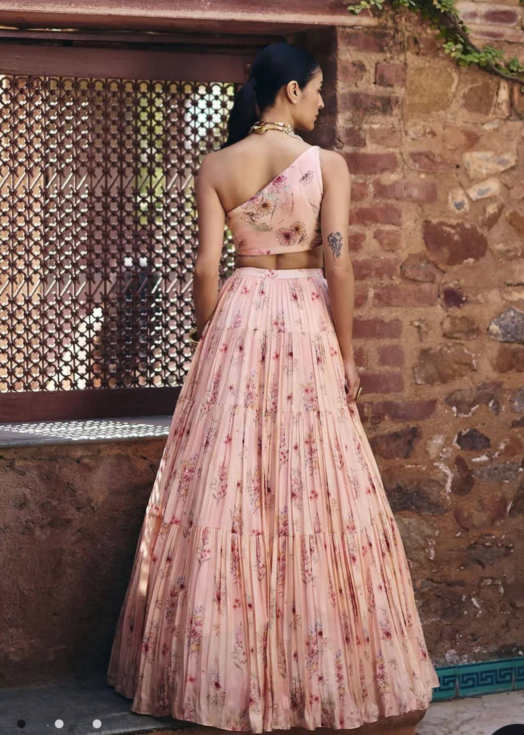 Pink Rose Lehenga Image - 1