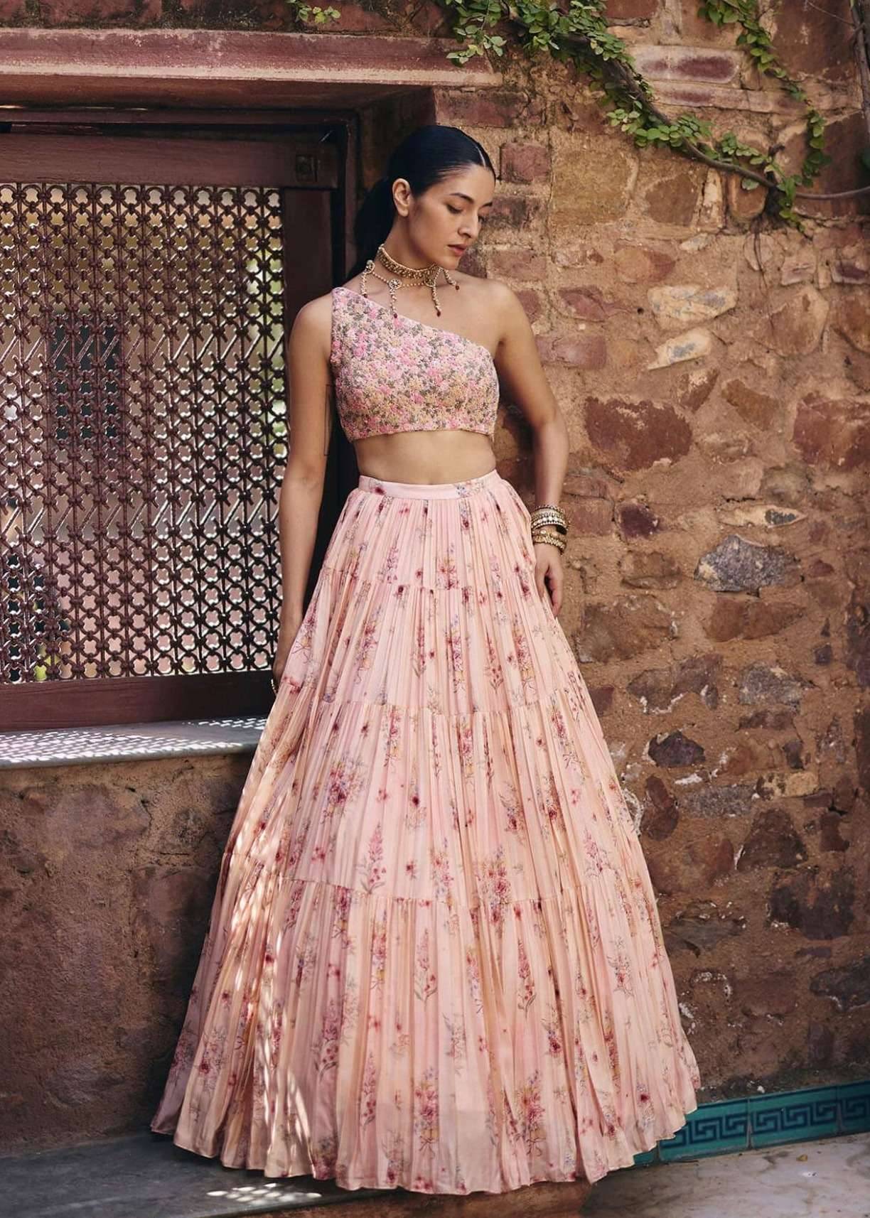 Pink Rose Lehenga Image - 0