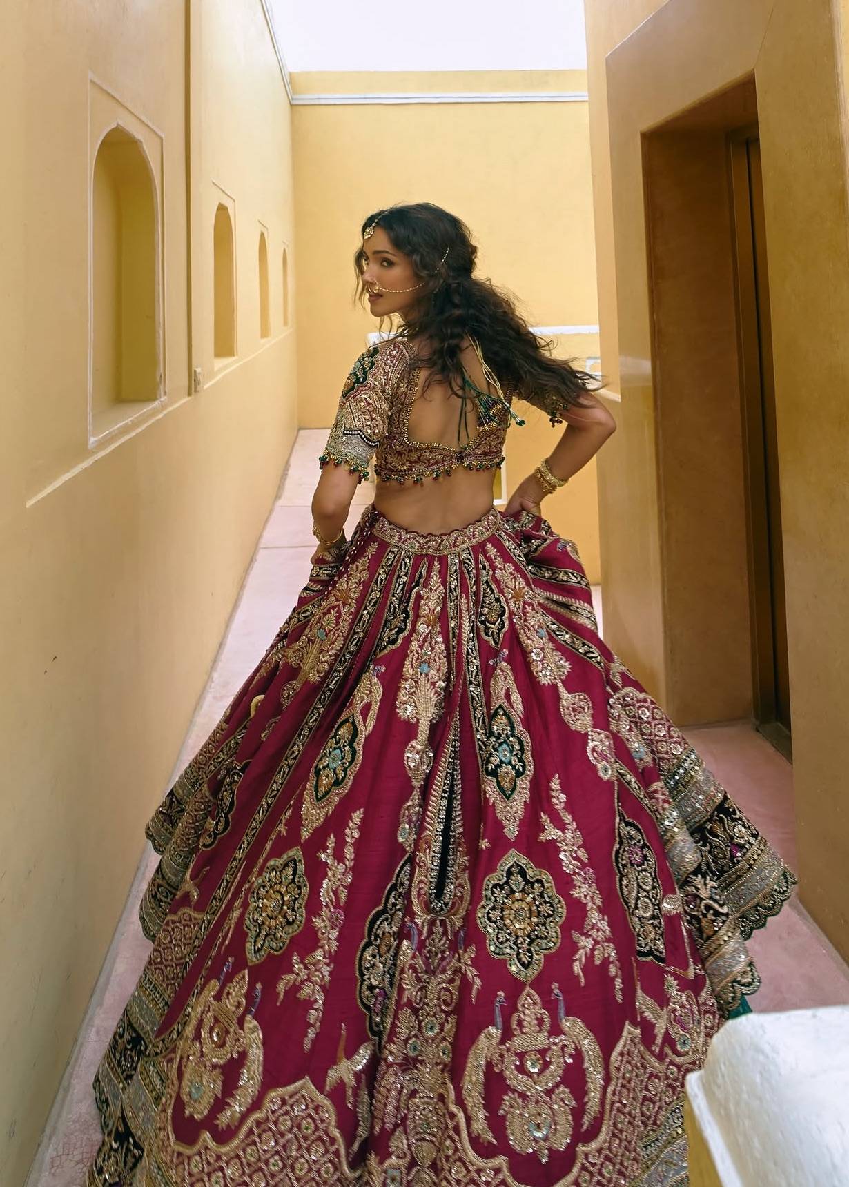 Red Bridal Lehenga Image - 1