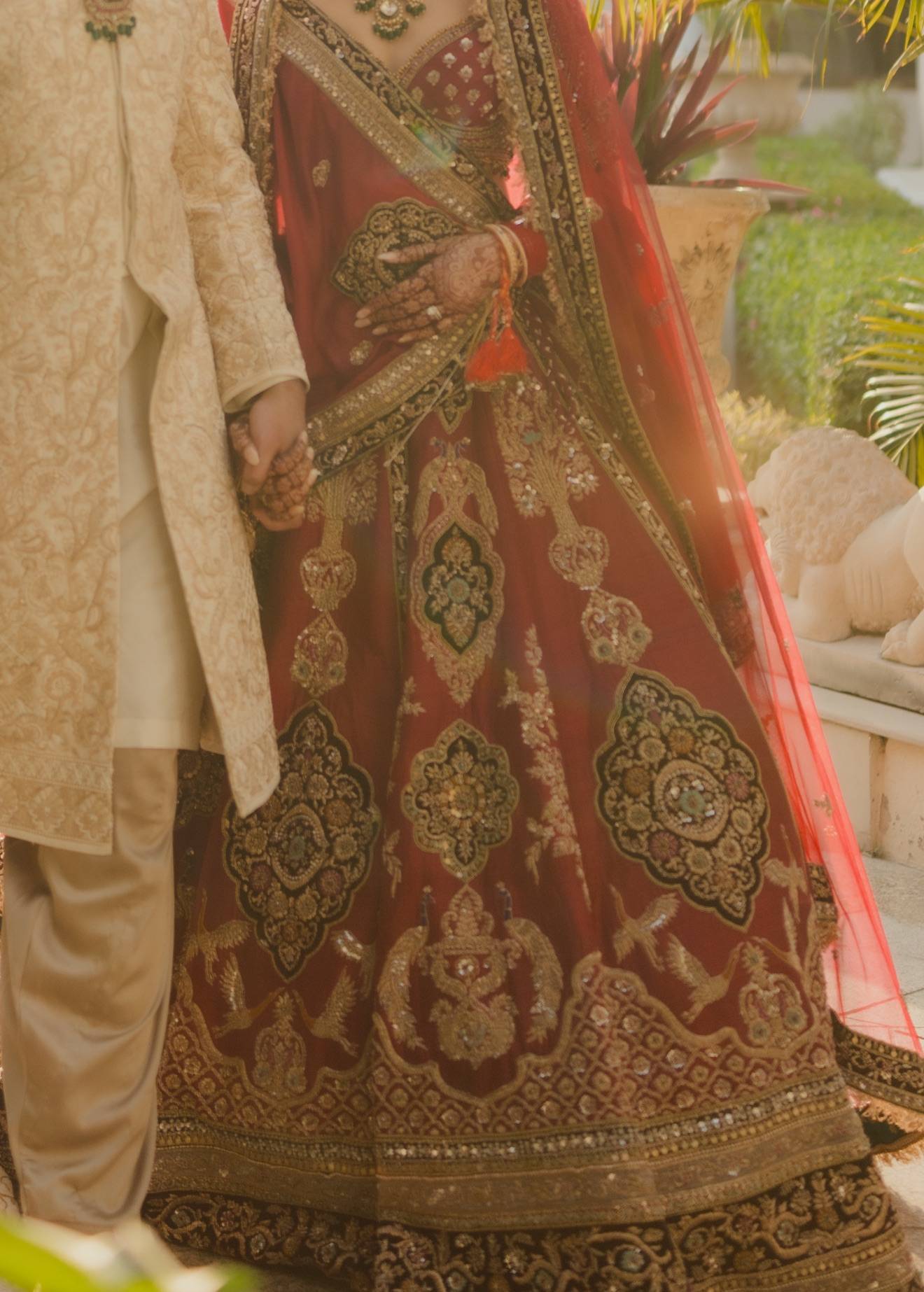 Red Bridal Lehenga Image - 4
