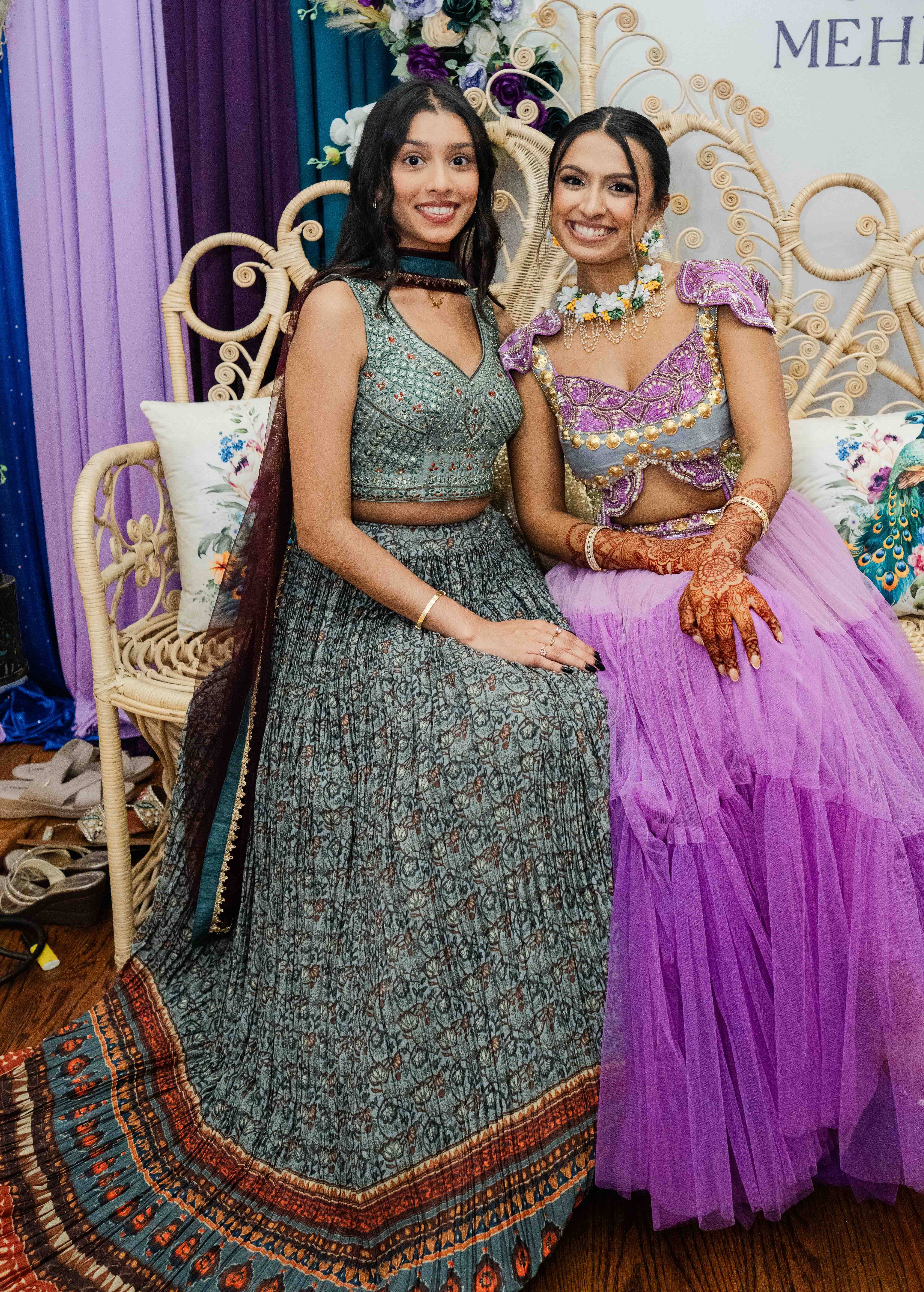 Green Printed Lehenga Image - 0
