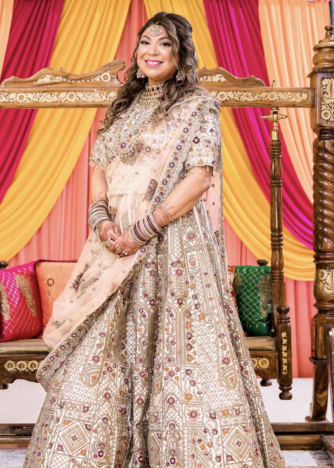 Floral Bridal Lehenga Image - 0