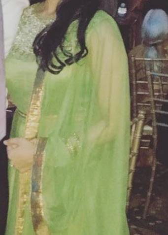 Sage Green Embellished Anarkali Image - 1
