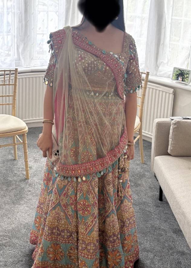 Multicolor Mirrorwork Lehenga Image - 3