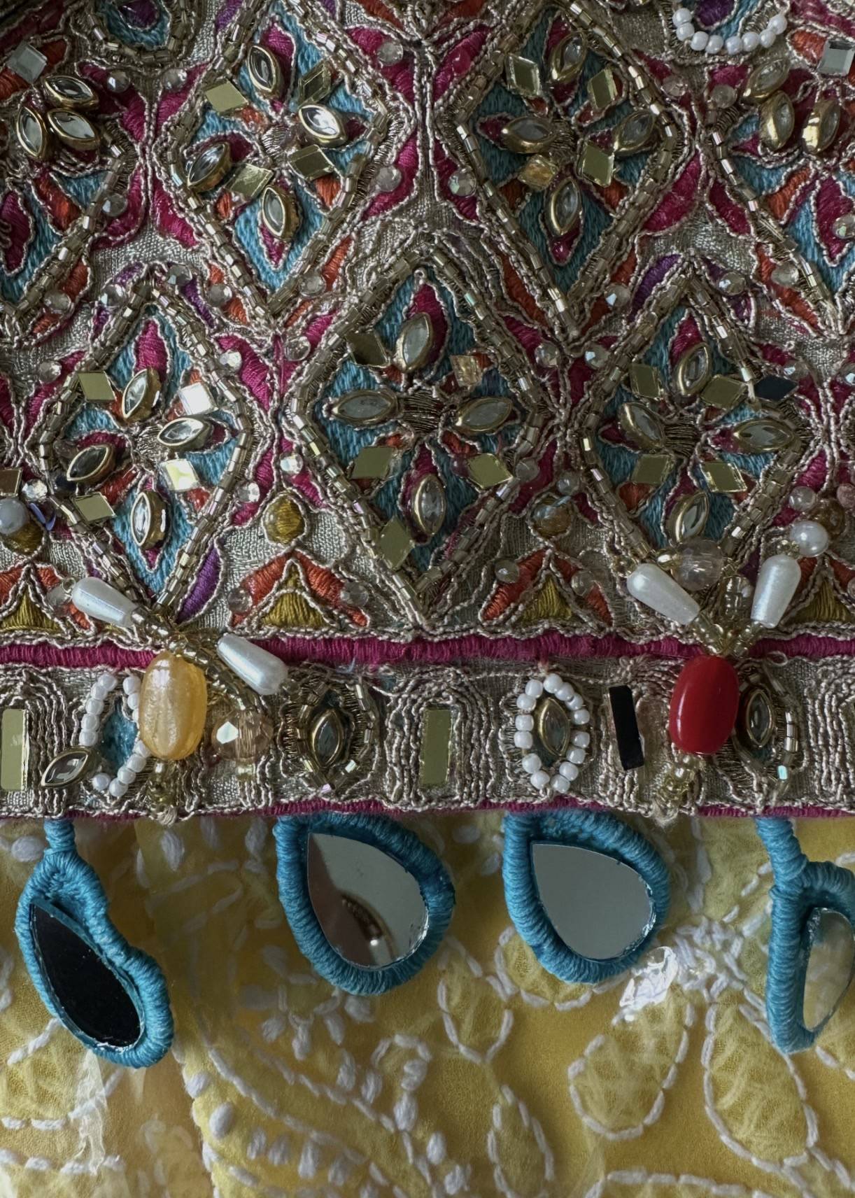 Multicolor Mirrorwork Lehenga Image - 4