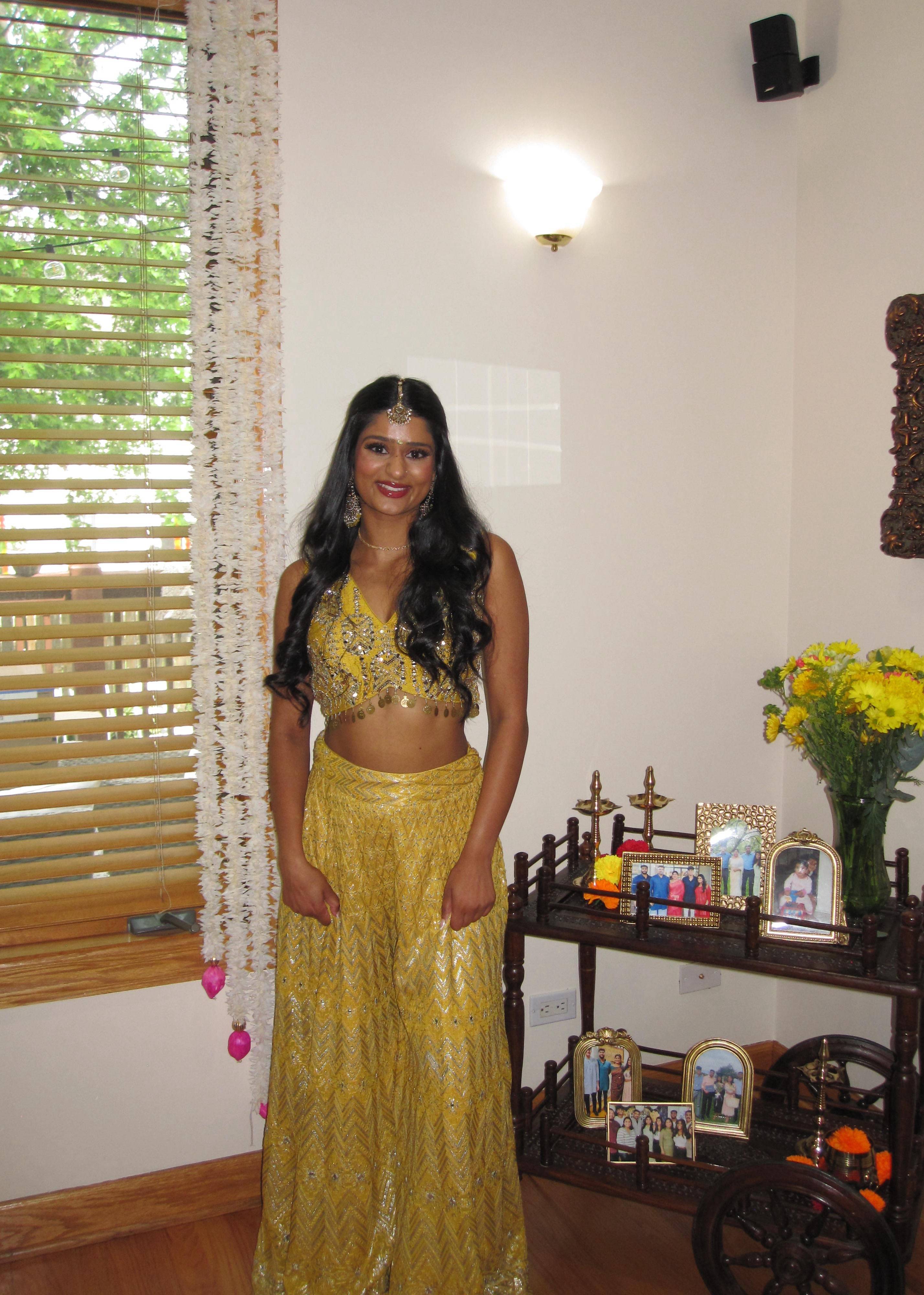 Yellow Mirrorwork Co-Ord Set Image - 2
