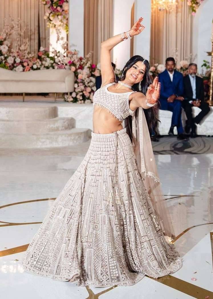 Silver Embellished Lehenga Image - 1