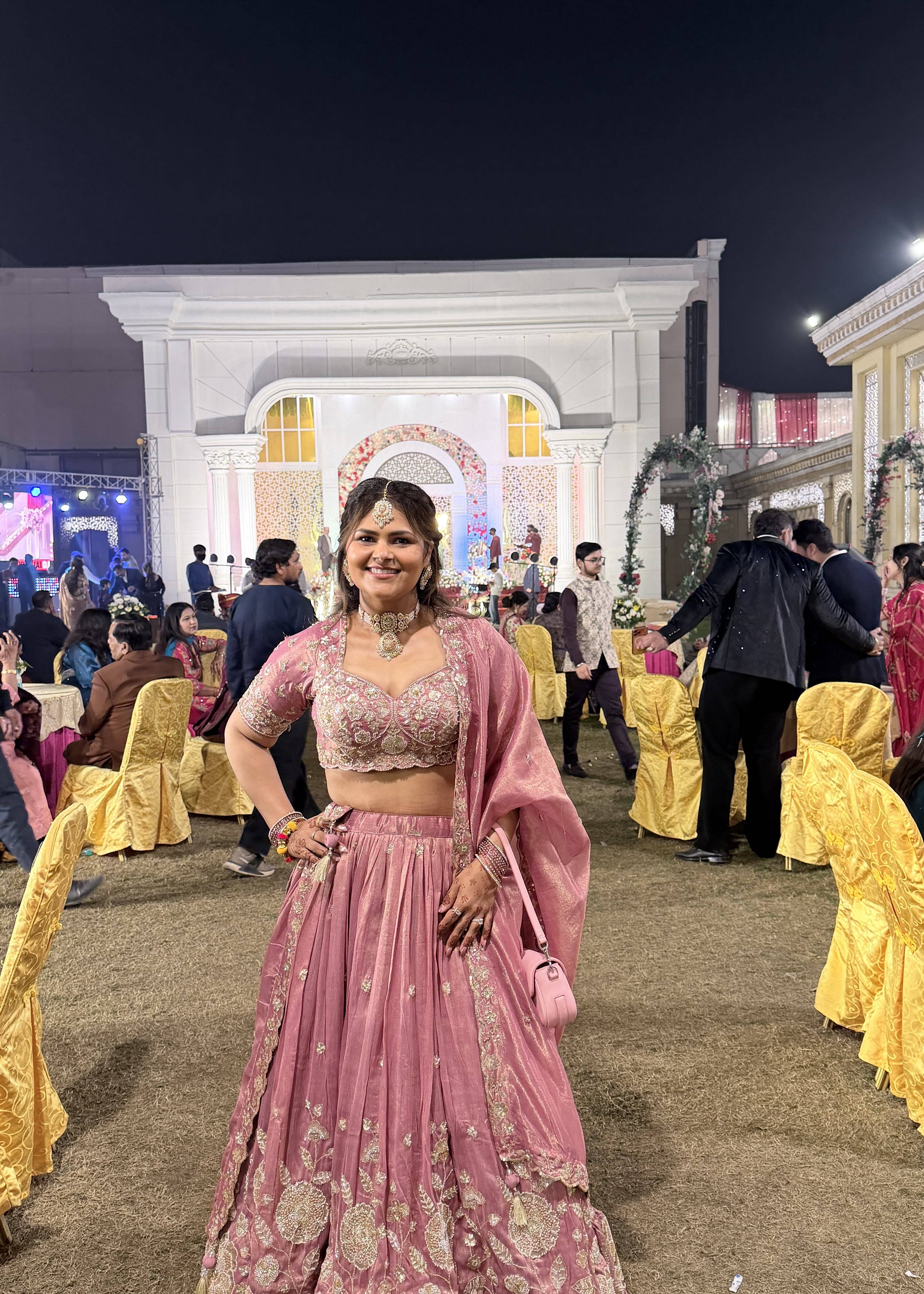 Dusty Pink Embroidered Lehenga Image - 2