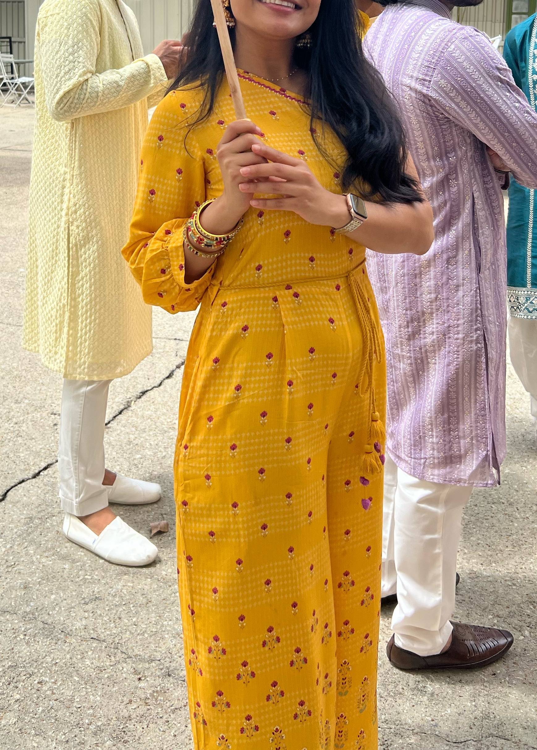 Yellow One-Shoulder Jumpsuit Image - 2
