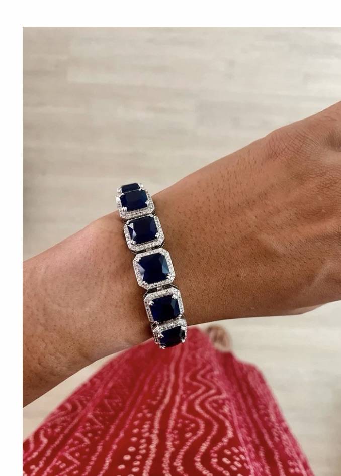 Sapphire Statement Jewelry Set Image - 1