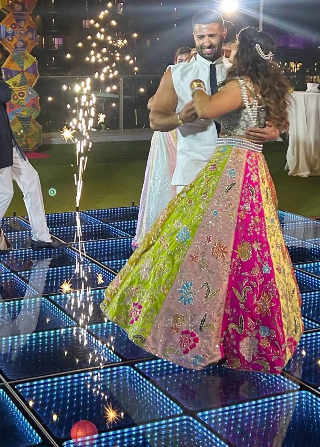 Multicolor Floral Embellished Lehenga Image - 4