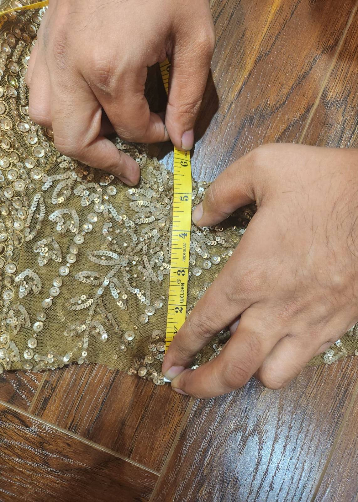 Bronze Pre-Draped Sari Image - 7