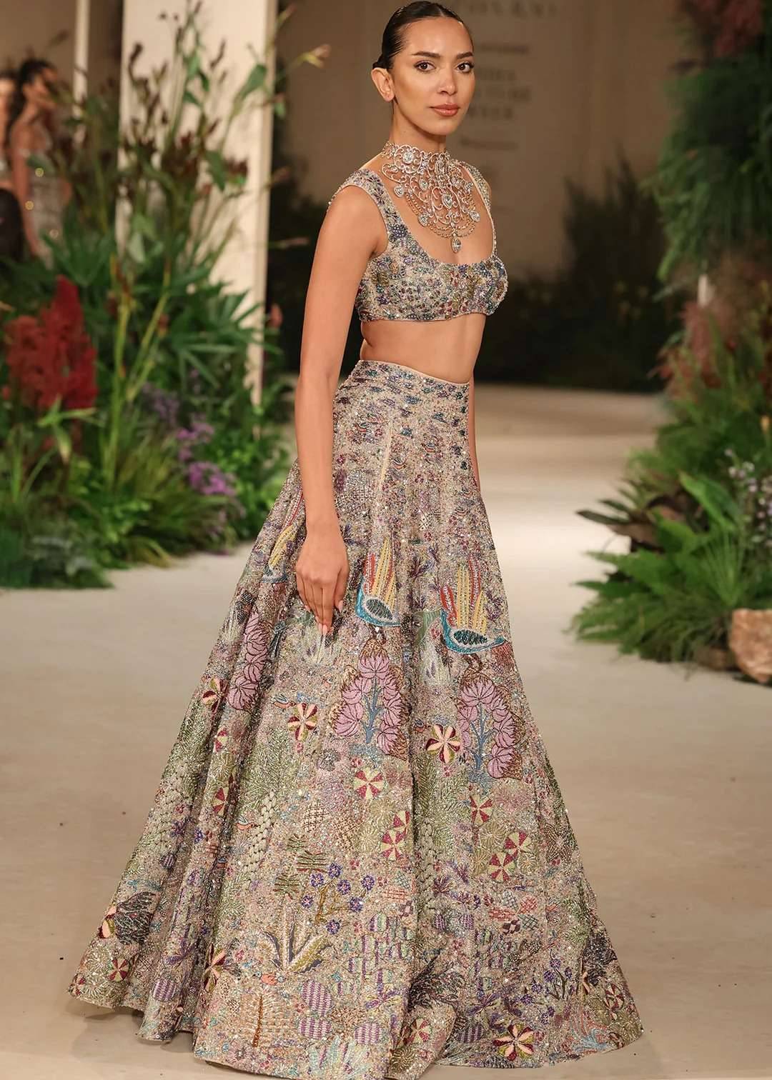 Sandstone Tulle Lehenga Image - 4
