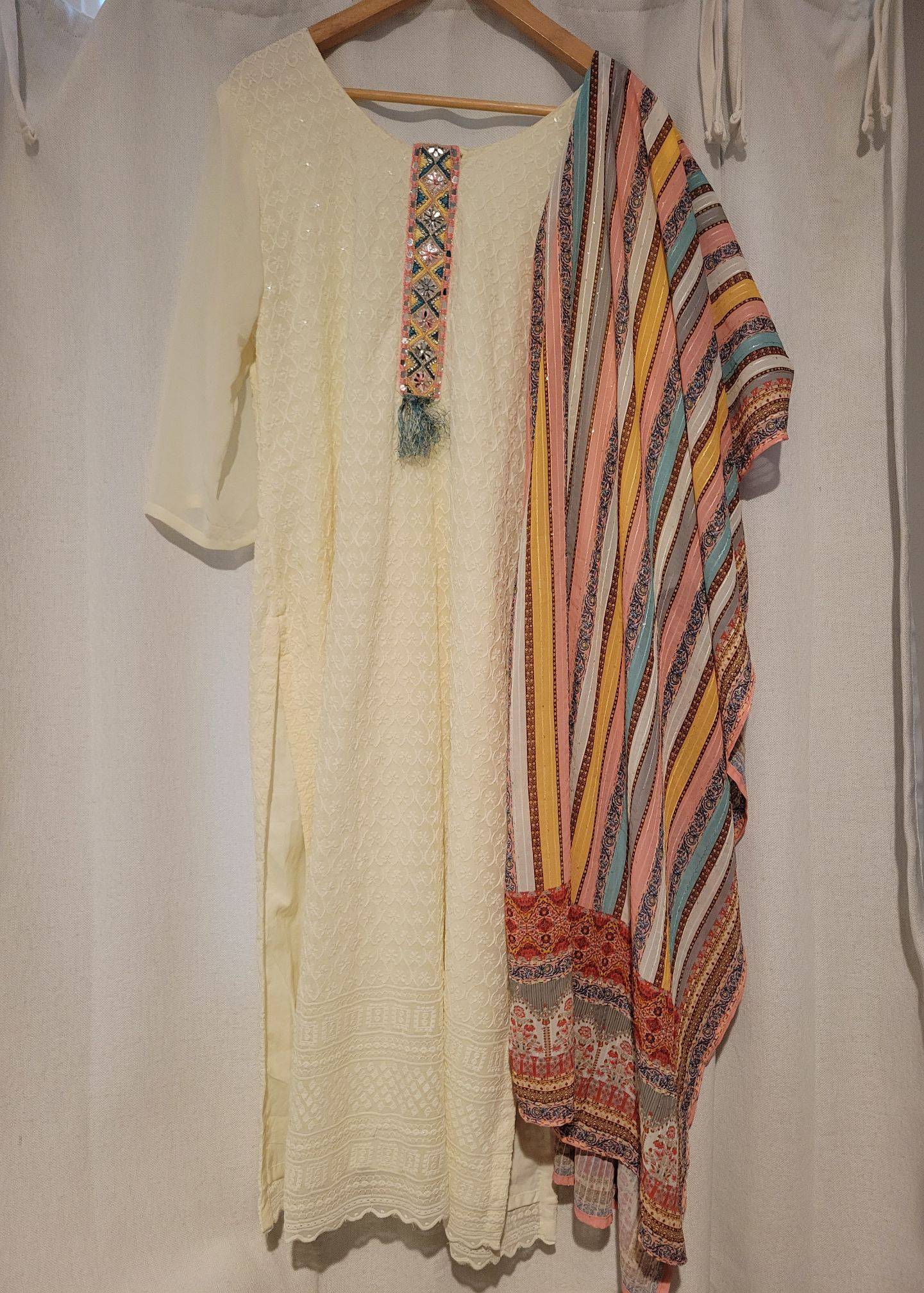 White Palazzo Set Image - 0