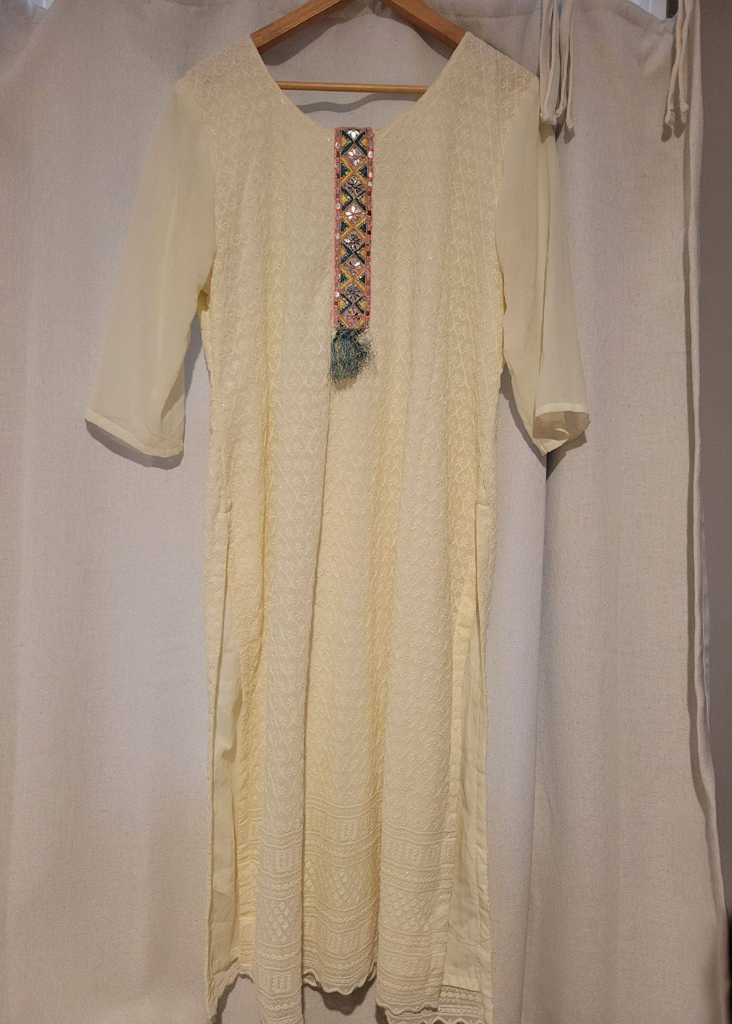 White Palazzo Set Image - 4