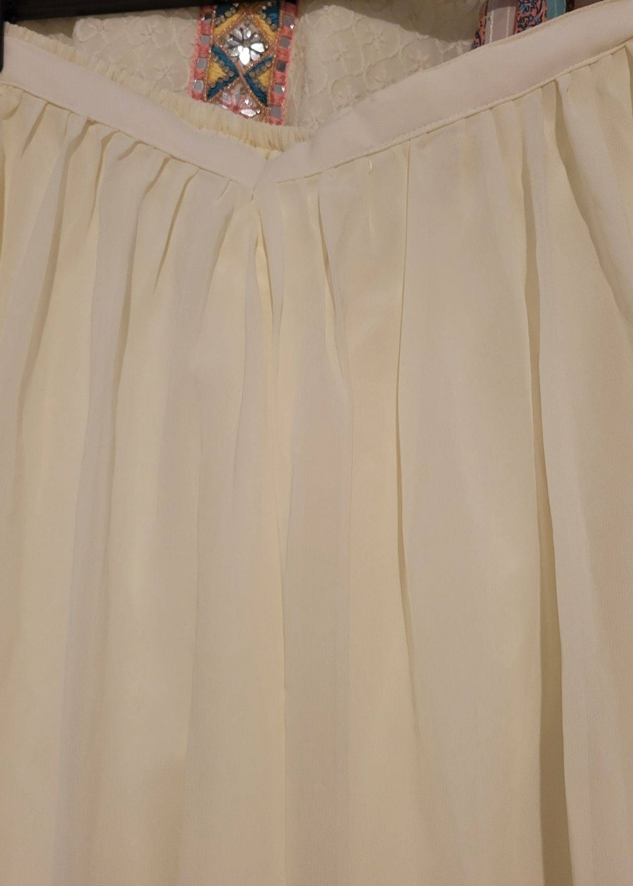 White Palazzo Set Image - 6