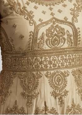Gold and Red Anarkali Image - 5
