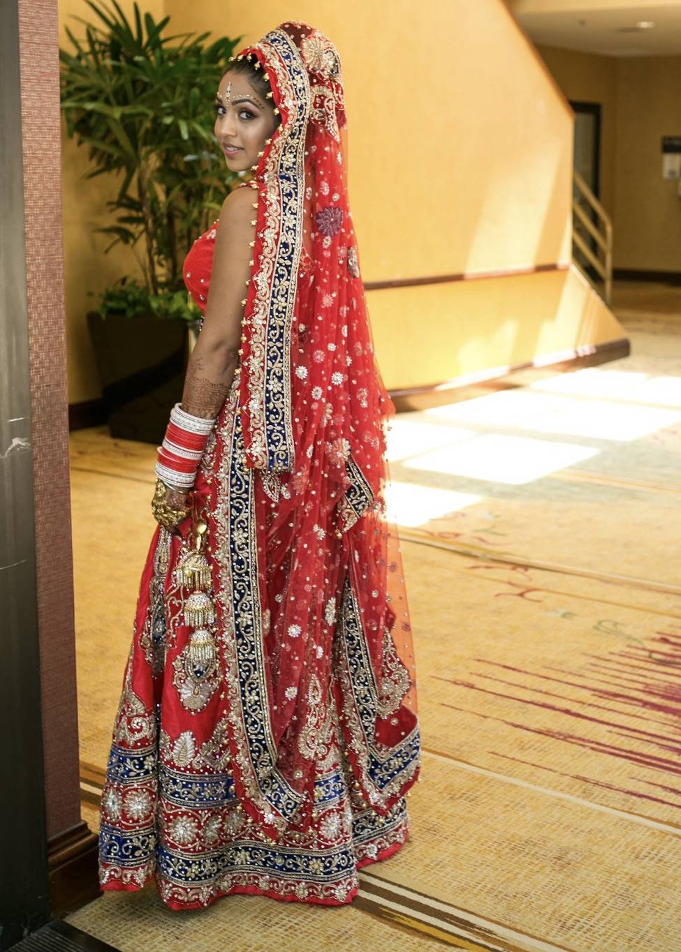 Red Bridal Lehenga Image - 1