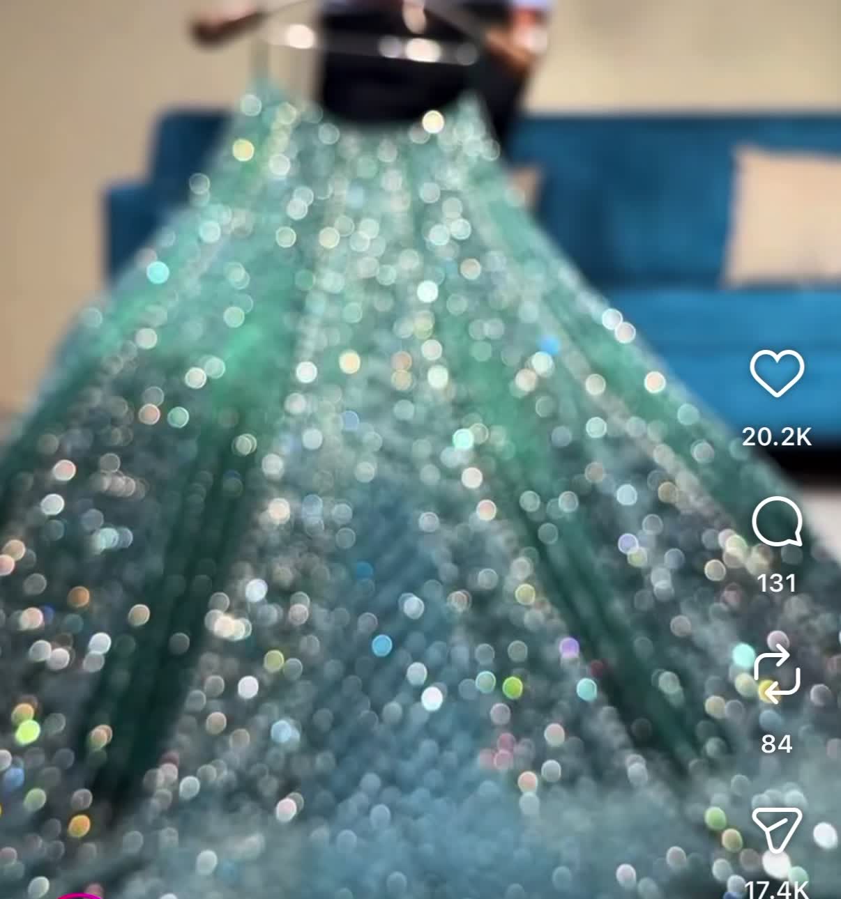 Emerald Green Embellished Lehenga Image - 7