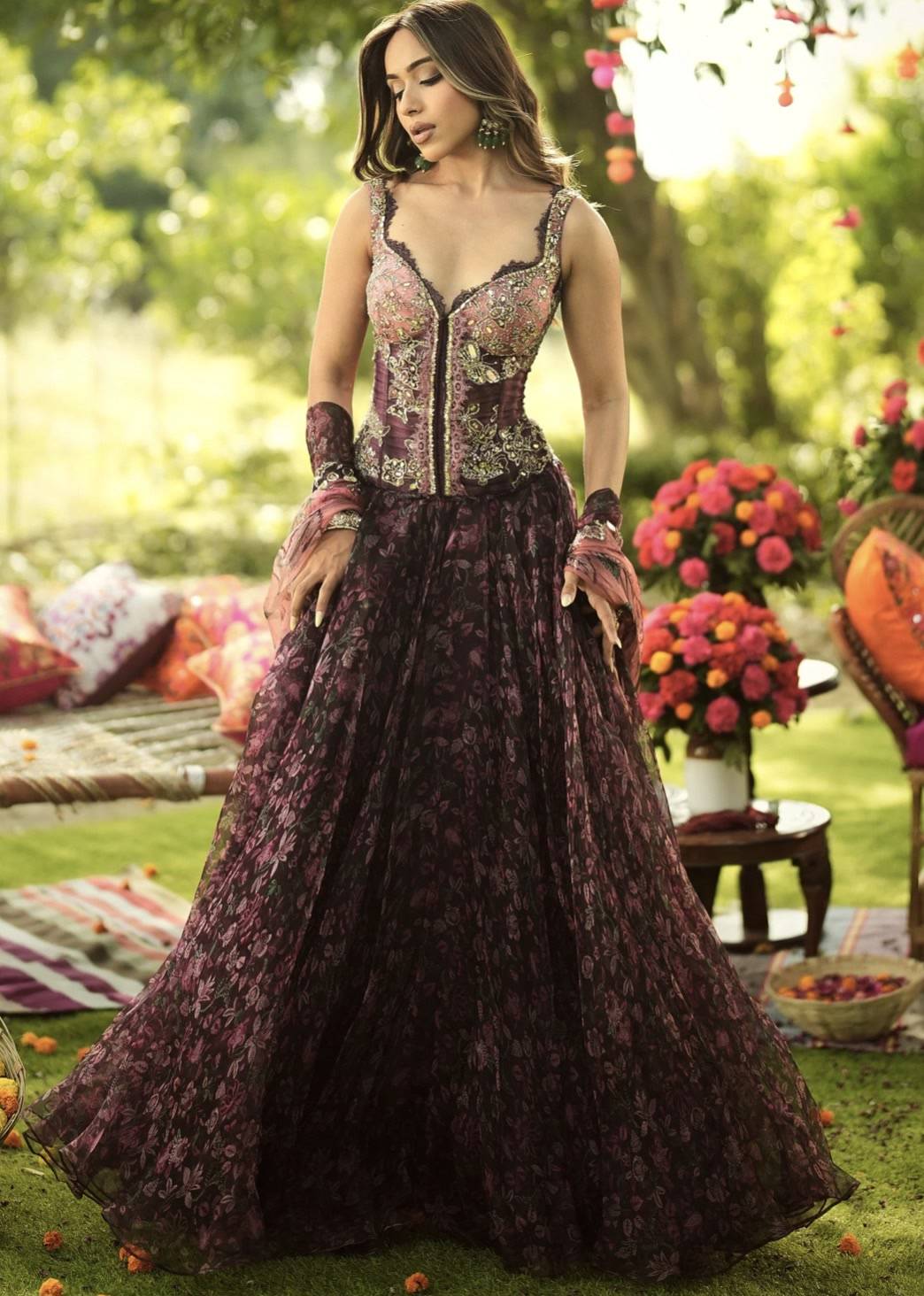 Liza Corset Lehenga Image - 0