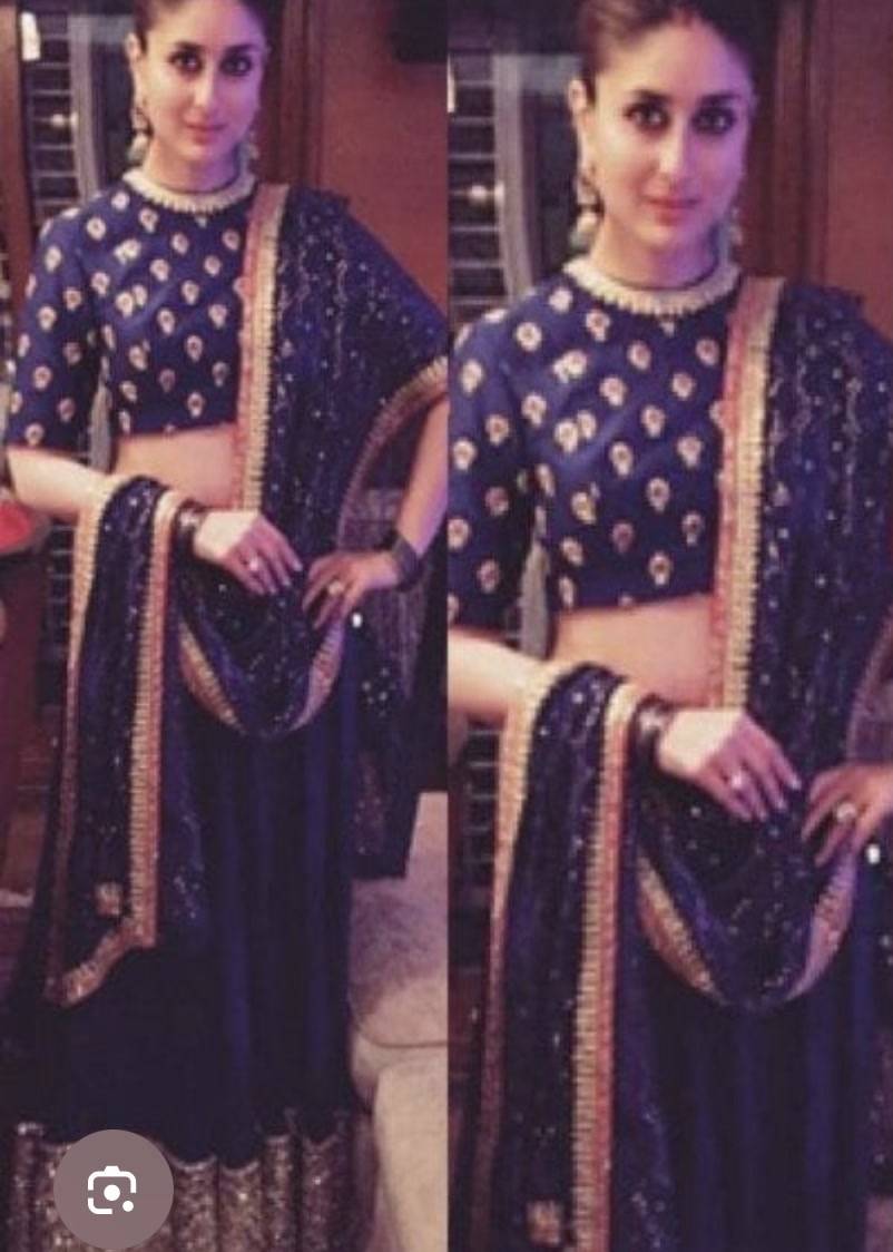 Red Gold Embroidered Lehenga Image - 8