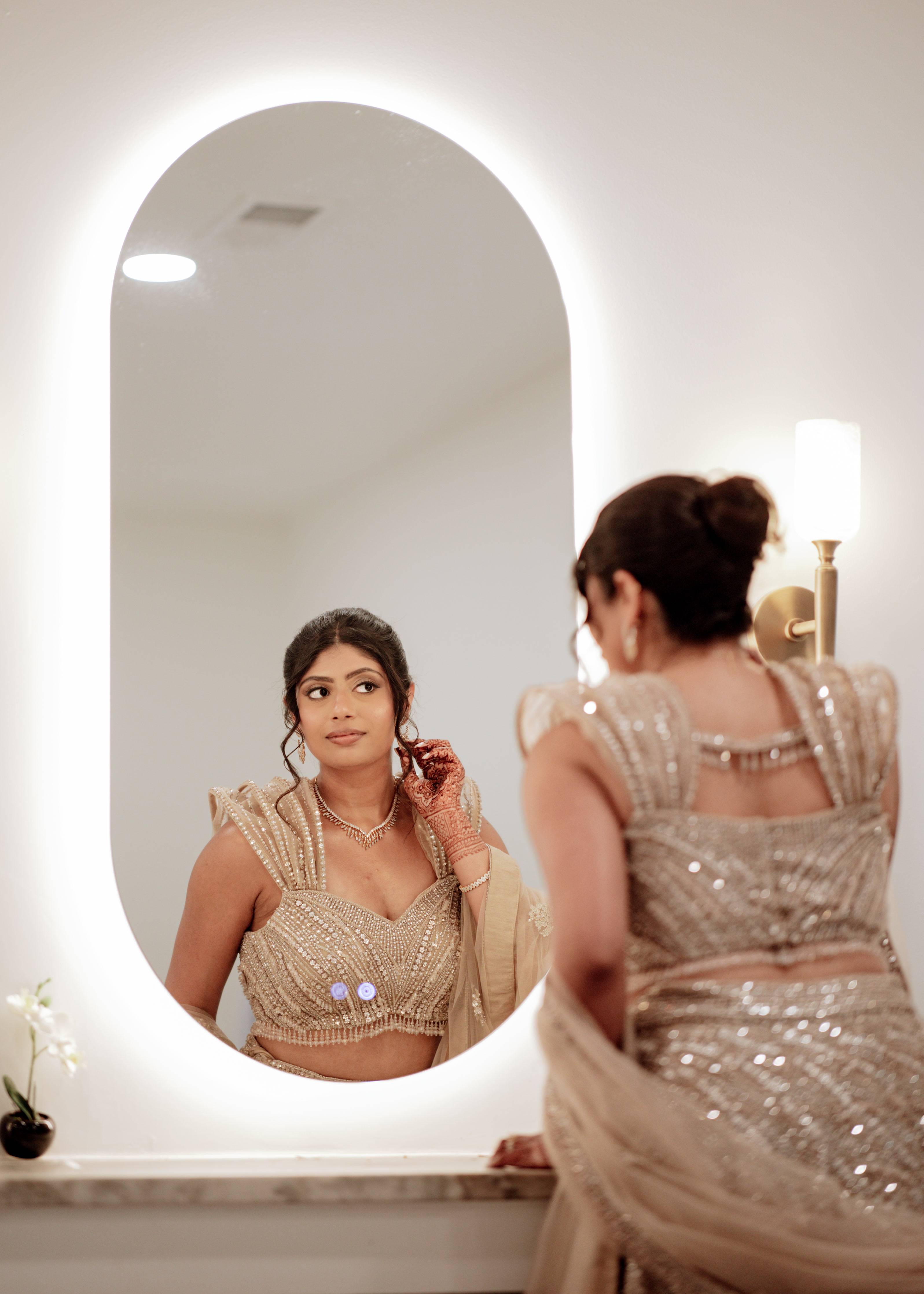 Champagne Reception Lehenga Image - 2