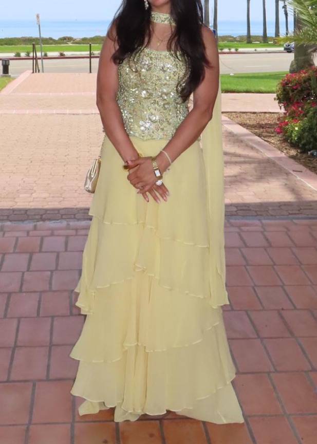 Butter Yellow Corset Lehenga Set Image - 1