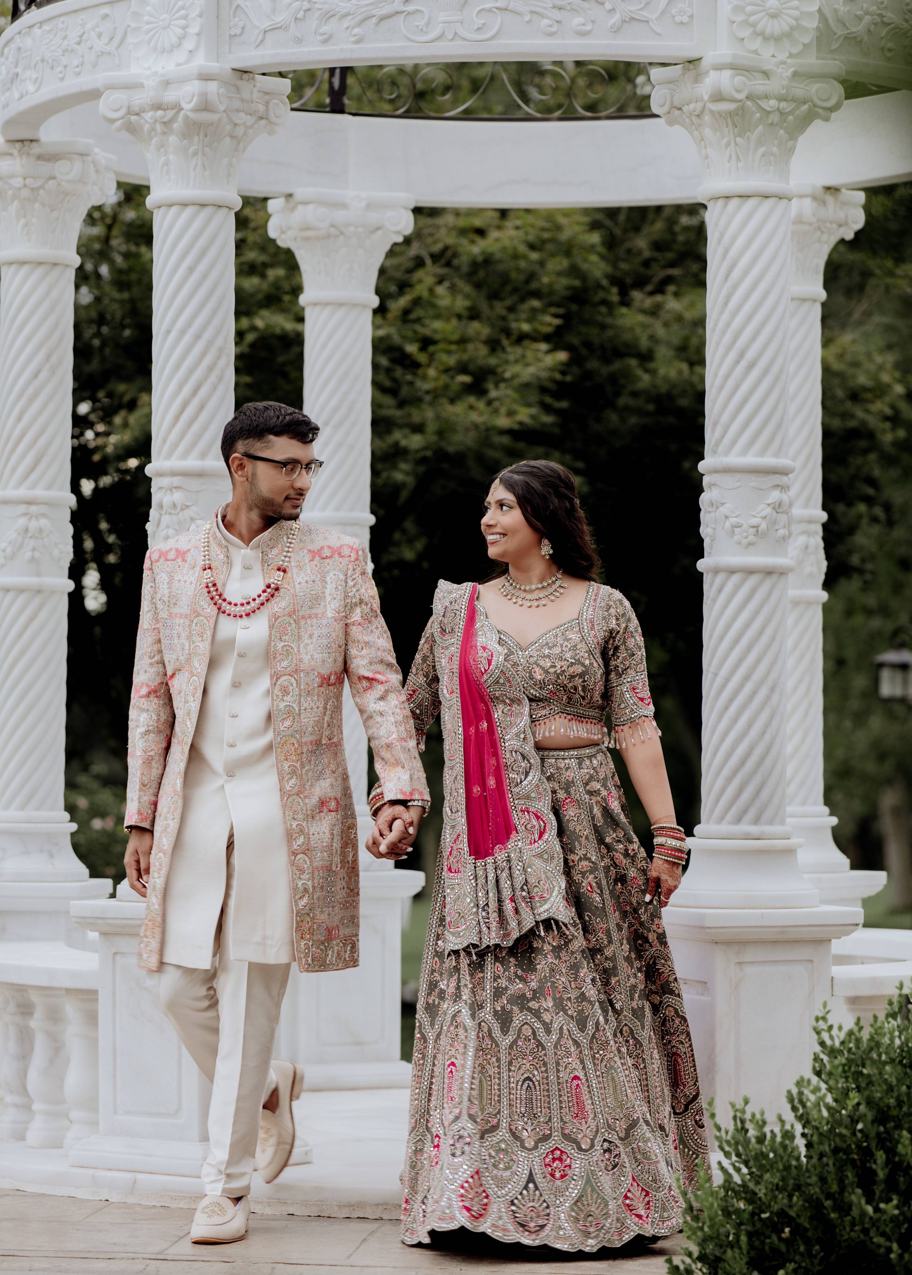 Sage Green Embellished Lehenga Image - 4