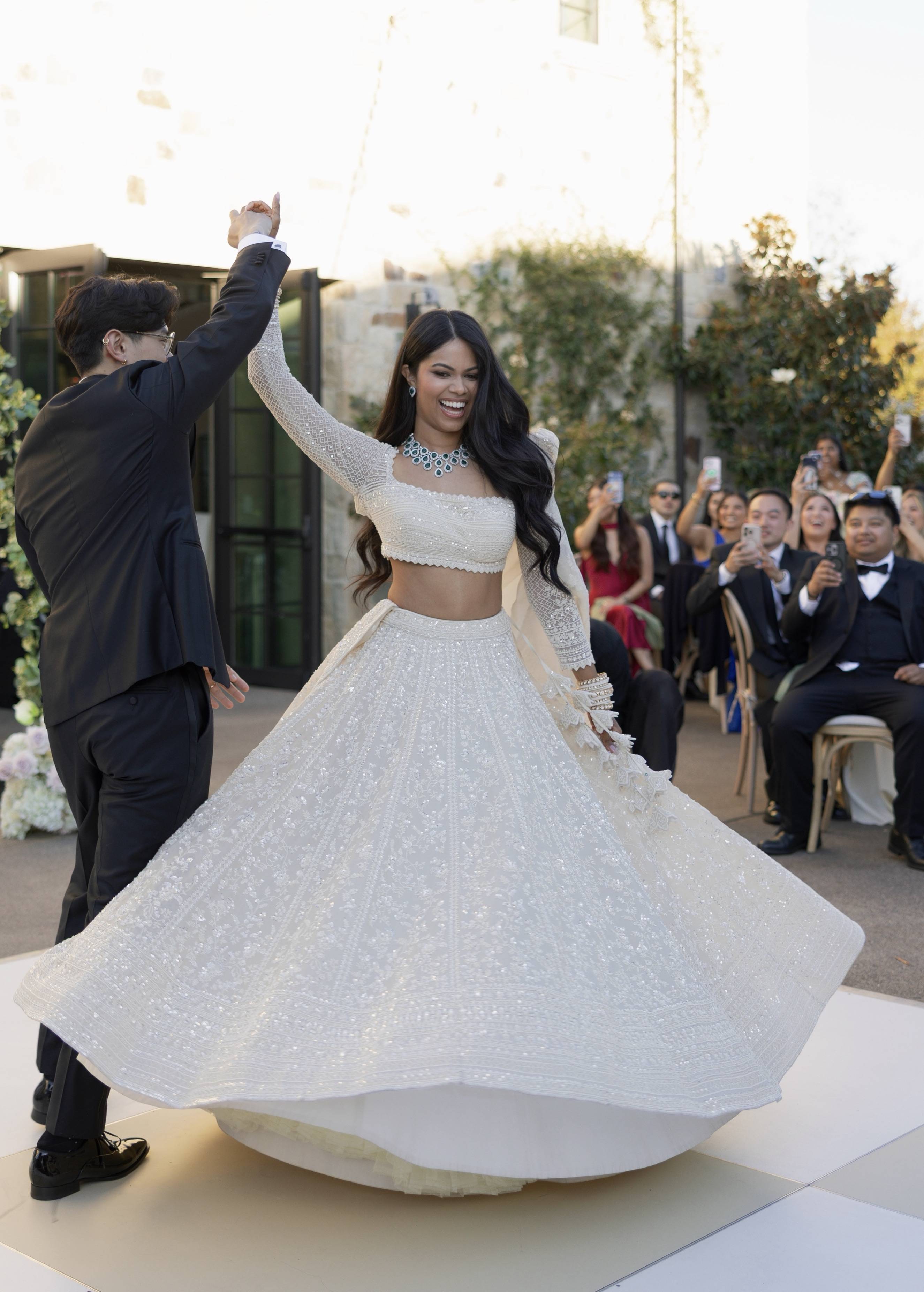 Ivory Bridal Lehenga Image - 1
